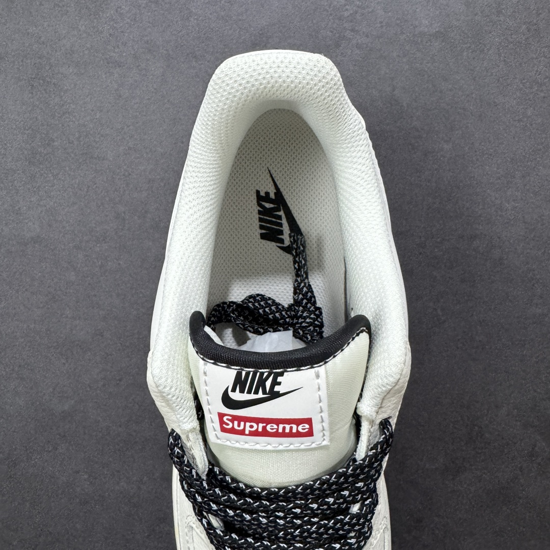 图片[7]-【定制版】NIke Air Force 1 \’07 Low “Supreme联名-米黑签名”空军一号 低帮 运动鞋 休闲鞋 折边针车 工艺难度大 原楦头原纸板 原装鞋盒 定制五金配件 内置全掌气垫 原厂鞋底 货号：XX3168-222 尺码：36 36.5 37.5 38 38.5 39 40 40.5 41 42 42.5 43 44 44.5 45-选品中心
