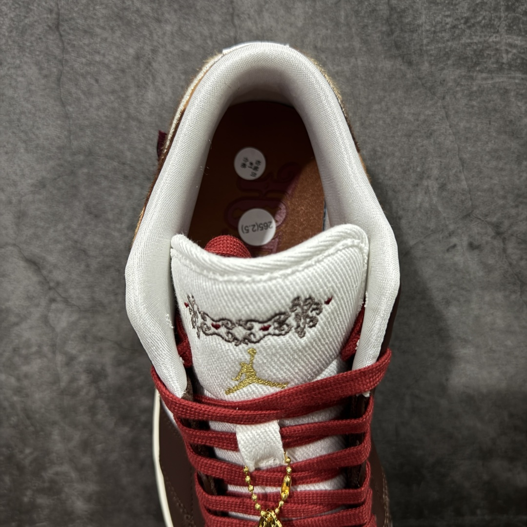 图片[8]-【H11纯原】Nike Air Jordan 1 LOW CNY AJ1 乔一 马年限定 新年款 精致防滑 低帮复古篮球鞋 男女同款 棕褐色 货号：IQ5321-121 尺码：35.5 36 36.5 37.5 38 38.5 39 40 40.5 41 42 42.5 43 44 45 46 47.5-选品中心