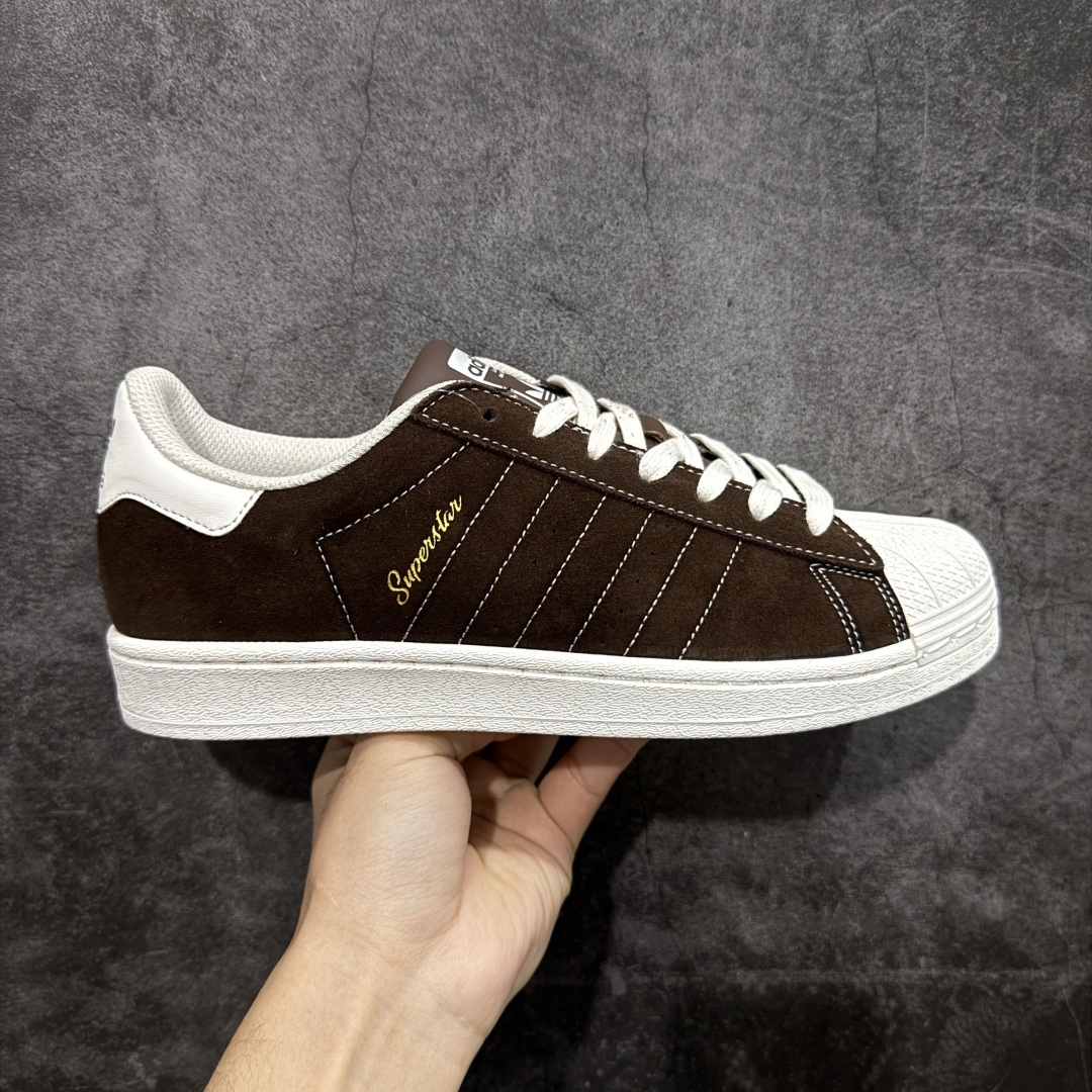 【公司级】Adidas Originals SUPERSTAR VINTAGE 经典贝壳头古着系列低帮百搭休闲运动板鞋 货号： IF7677 尺码：35-45（半）-选品中心