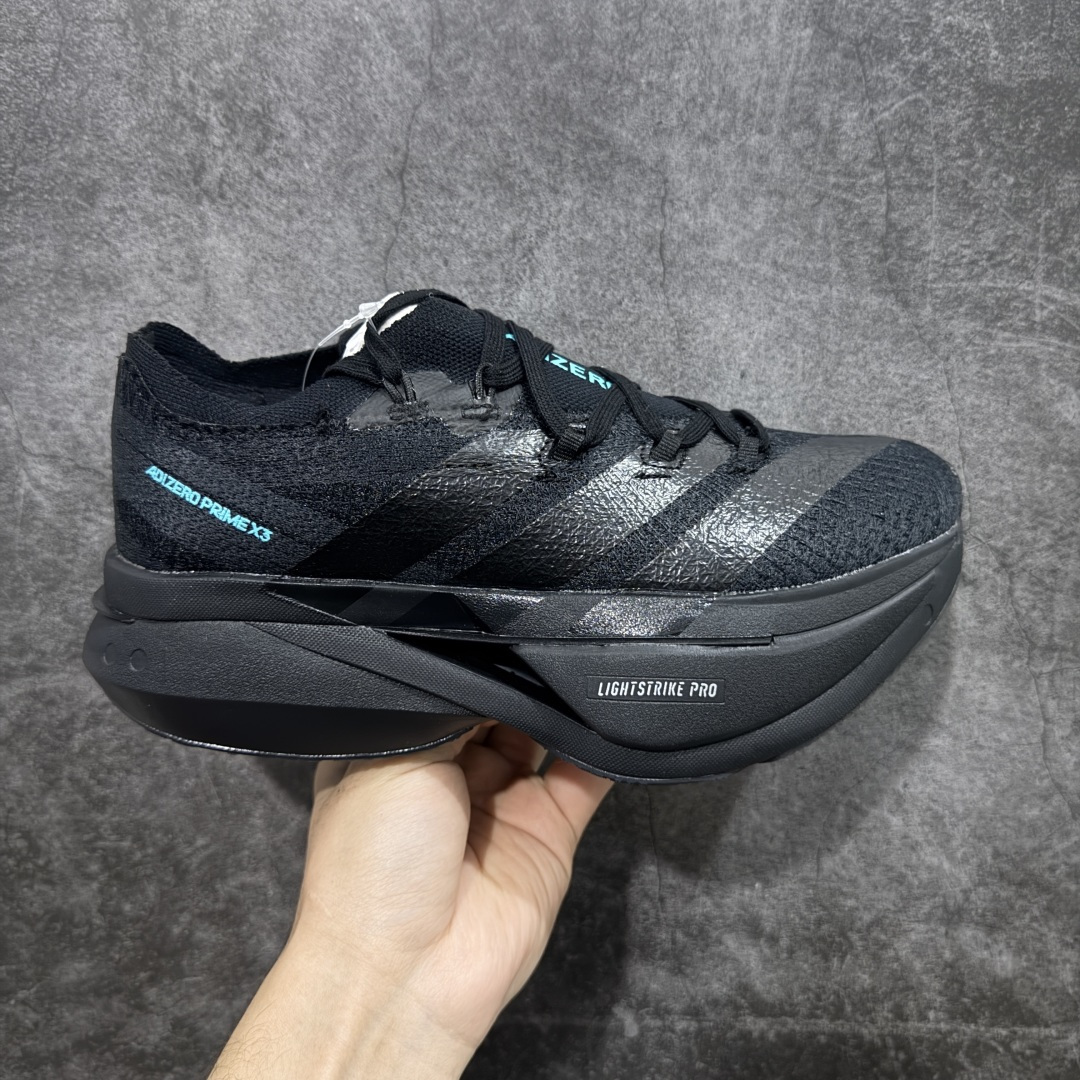 【组合底B版】adidas Adizero Prime X 3.0 Strung 舒适防滑耐磨 低帮 长跑短跑跑步鞋 男女同款 JR7411 原鞋数据开版 带全掌碳板 碳柱 顶级发泡爆米花六层组合大底 跑步健身无忧 超高颜值 百搭款 尺码：36-45含半码-选品中心