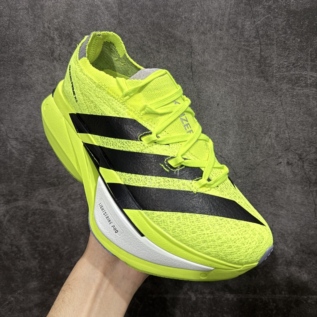 图片[3]-【组合底B版】adidas Adizero Prime X 3.0 Strung 舒适防滑耐磨 低帮 长跑短跑跑步鞋 男女同款 JI2981 原鞋数据开版 带全掌碳板 碳柱 顶级发泡爆米花六层组合大底 跑步健身无忧 超高颜值 百搭款 尺码：36-45含半码-选品中心