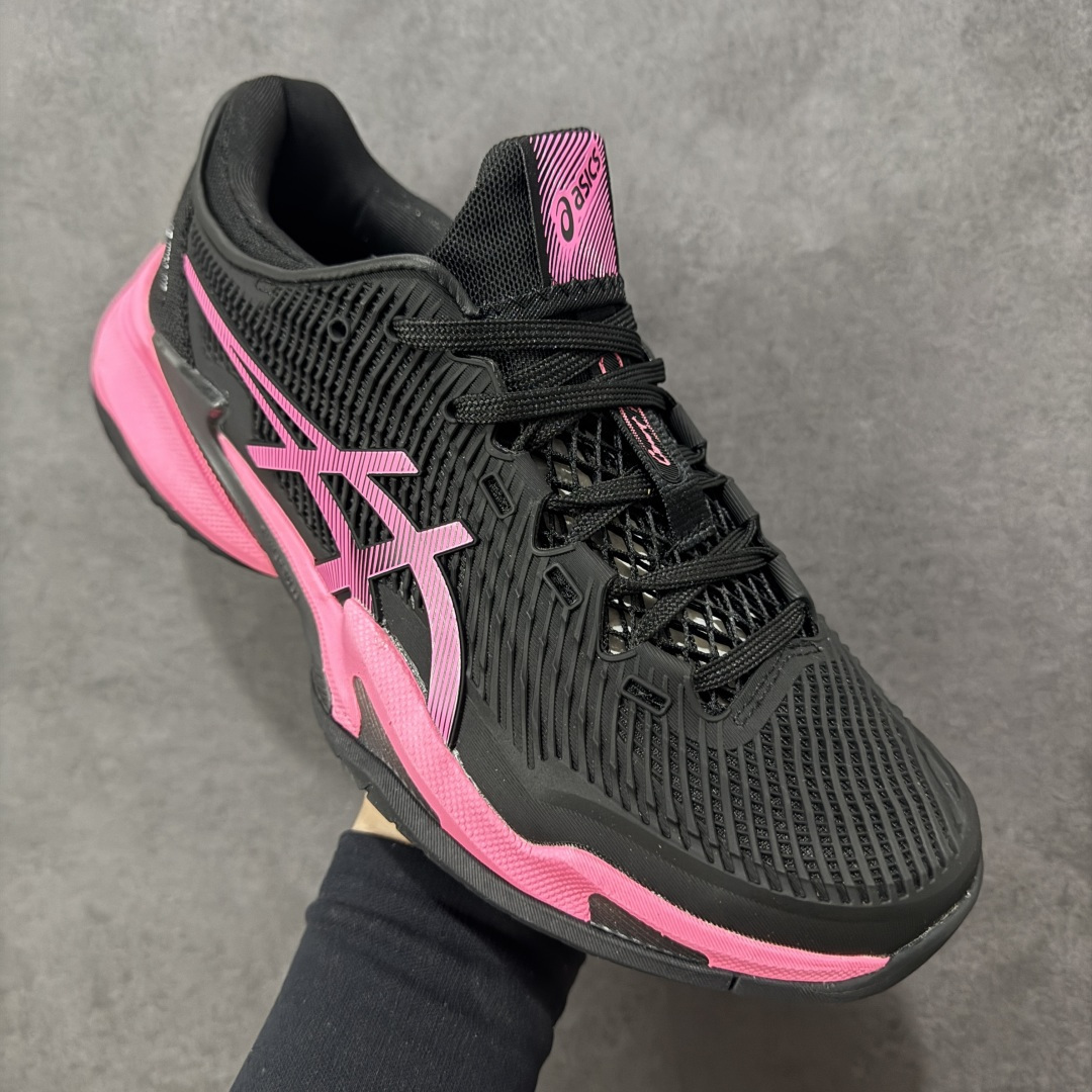 图片[3]-【公司级】Asics Court FF 3 织物合成革 防滑耐磨透气 低帮 网球鞋 COURT FF 3鞋面采用PU支撑裁片，提供了横向和纵向移动的灵活性的同时提升了足部移动时的稳定性；袜套式鞋口设计，提供很好的包裹性；分离式中足稳定片，改善扭转刚度，增加制动力和推进力；分离式后掌，增大触地面积之余，能够减少滑步耗时，降低身体负荷。 货号：1041A370-001 尺码：36-47 含半码 编码：FSB270280-选品中心