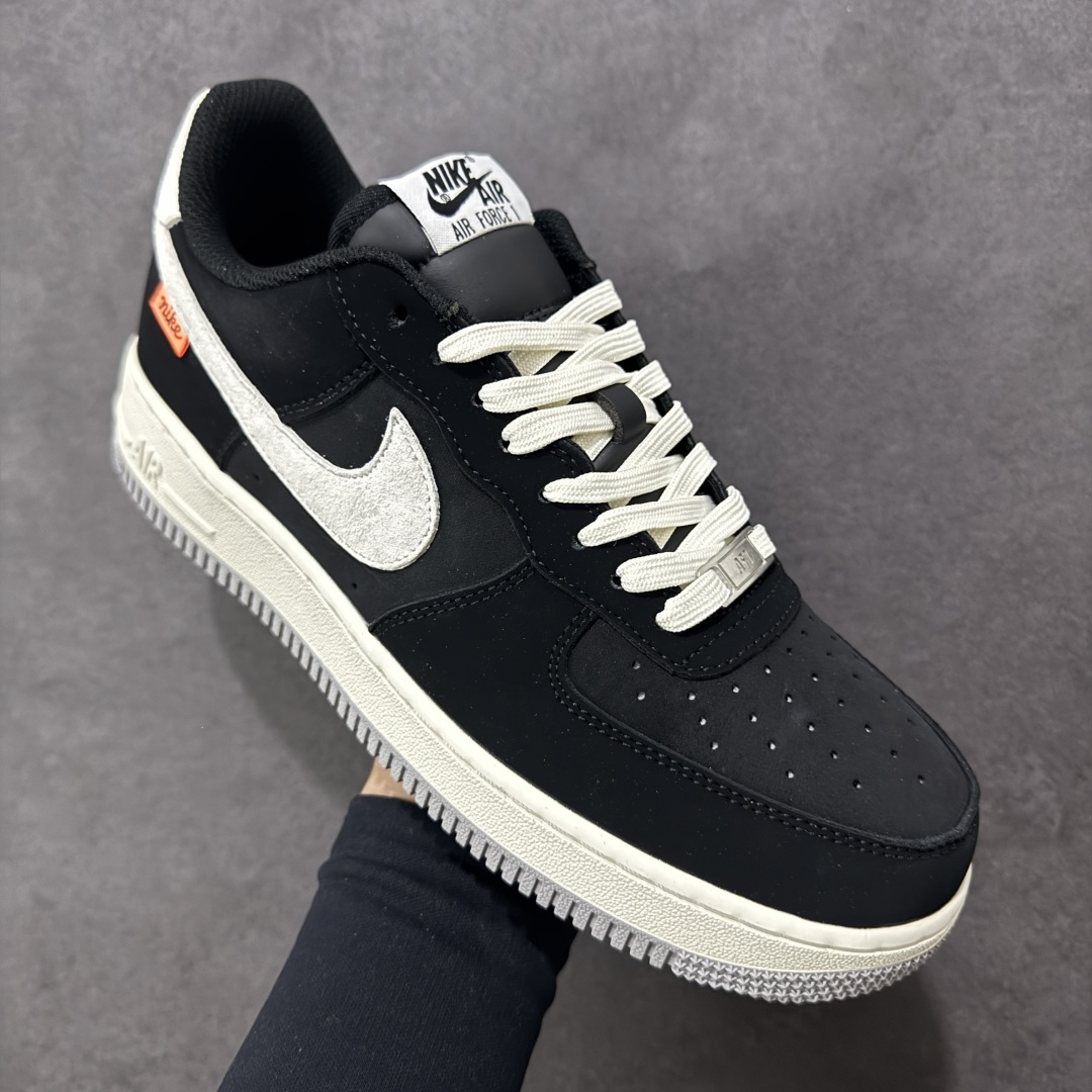图片[3]-【定制版】NIke Air Force 1 \’07 Low 墨黑灰白 空军一号低帮 运动鞋 休闲鞋 折边针车 工艺难度大 原楦头原纸板 高端定制鞋盒 原厂鞋底 超高清洁度 细节完美 货号：FQ3544-001 尺码：36 36.5 37.5 38 38.5 39 40 40.5 41 42 42.5 43 44 44.5 45 编码：HXSB310320-选品中心