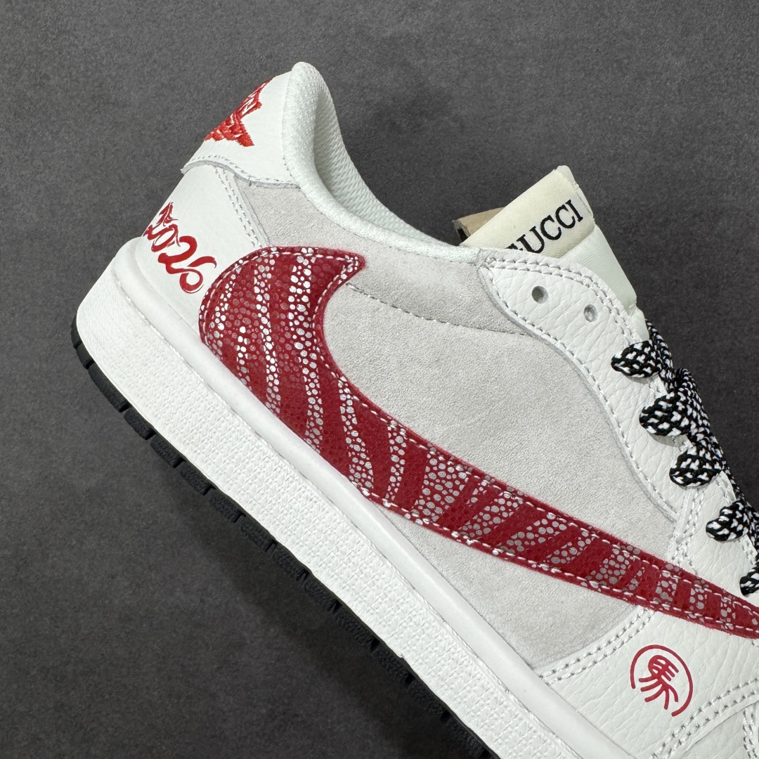 图片[6]-【定制版】Air Jordan Low AJ1 乔1马年限定款 高端定制 低帮复古篮球鞋 DZ5899-044  #定制鞋盒 大厂纯原品质出货 超高清洁度 皮料切割干净无任何毛边 细节完美   尺码：36 36.5 37.5 38 38.5 39 40 40.5 41 42 42.5 43 44 44.5 45 编码：HXSB330340-选品中心