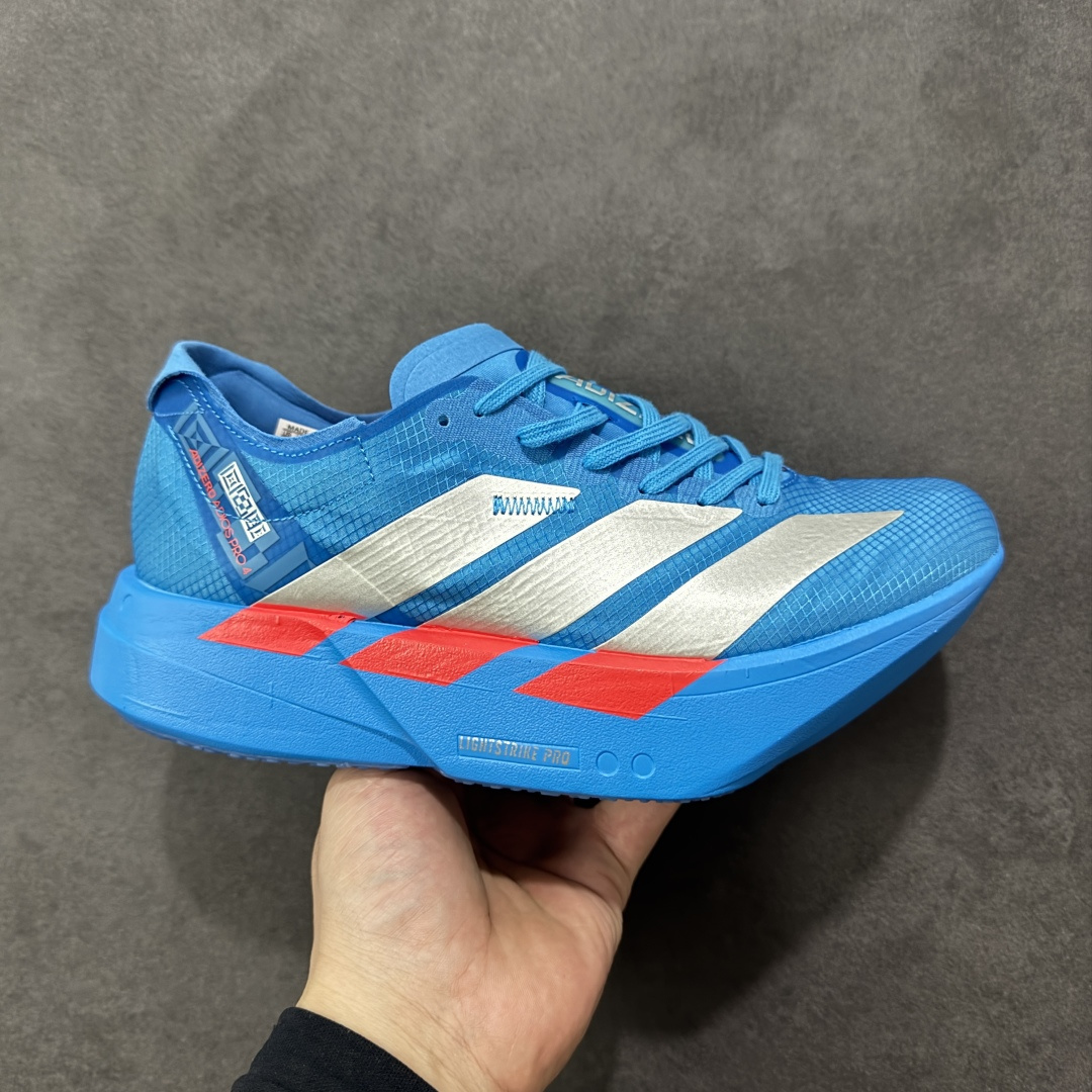 【公司级】Adidas Adizero Adios Pro 4M 马拉松飞线贾卡轻质透气休闲运动跑步鞋 采用双层透气网纱 Flywire动态飞线绑缚鞋面材质 内置Zoom小气垫装置 货号： JR4796 尺码：36-45-选品中心