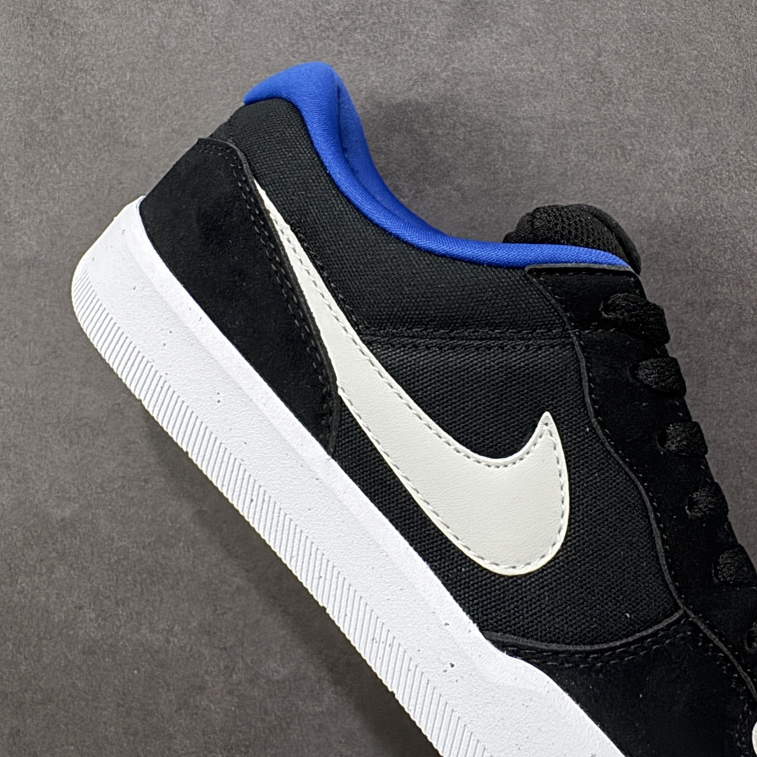 图片[6]-【公司级】Nike SB Force 58 是一款结合了经典篮球元素与滑板功能的鞋款。鞋身采用帆布、麂皮与冲孔细节，致敬传统篮球风格，呈现出复古又时尚的外观。加厚鞋舌设计提升穿着舒适度，内侧弹性衬布提供稳固贴合感，即使鞋带松脱也能保持鞋子贴合脚型。全新杯式外底设计兼顾耐久性与灵活性，减少磨合时间，提升滑板体验。鞋底Tri-Star纹理提供出色的抓地力和灵敏脚感。 货号：CZ2959-002 尺码：36 36.5 37.5 38 38.5 39 40 40.5 41 42 42.5 43 44 45 编码：XSB220230-选品中心