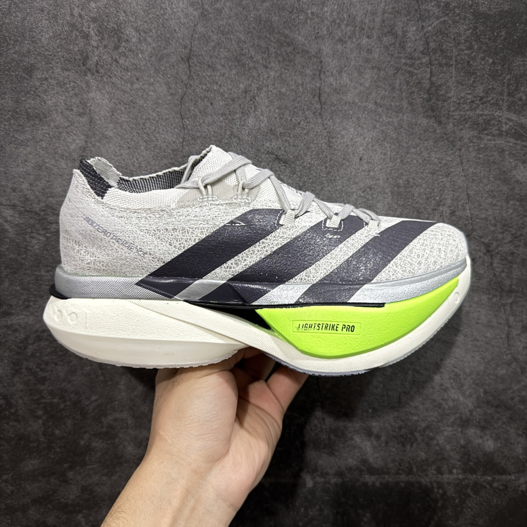 【组合底B版】adidas Adizero Prime X 3.0 Strung 舒适防滑耐磨 低帮 长跑短跑跑步鞋 男女同款 JR5685 原鞋数据开版 带全掌碳板 碳柱 顶级发泡爆米花六层组合大底 跑步健身无忧 超高颜值 百搭款 尺码：36-45含半码-选品中心