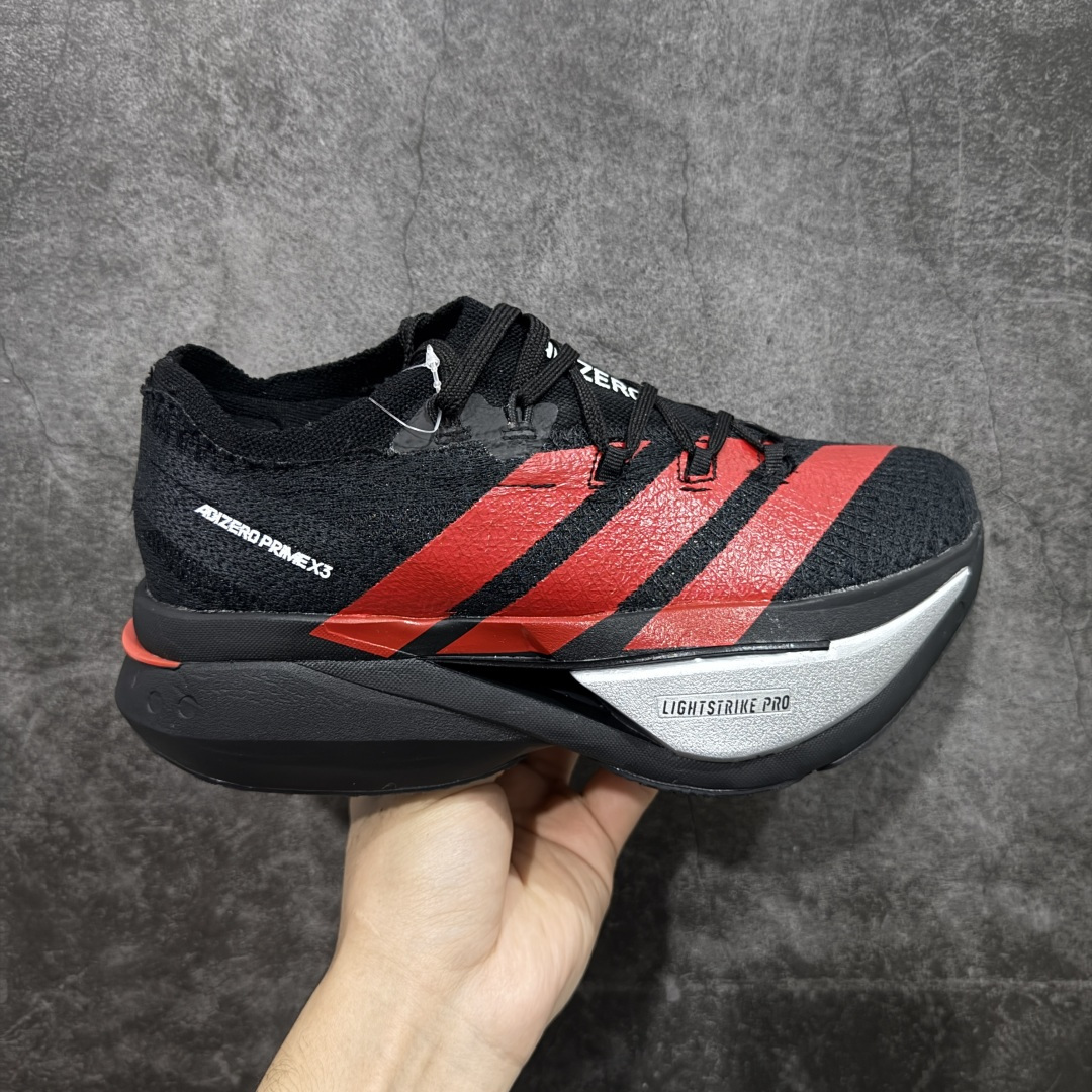 【组合底B版】adidas Adizero Prime X 3.0 Strung 舒适防滑耐磨 低帮 长跑短跑跑步鞋 男女同款 KJ6946 原鞋数据开版 带全掌碳板 碳柱 顶级发泡爆米花六层组合大底 跑步健身无忧 超高颜值 百搭款 尺码：36-45含半码-选品中心