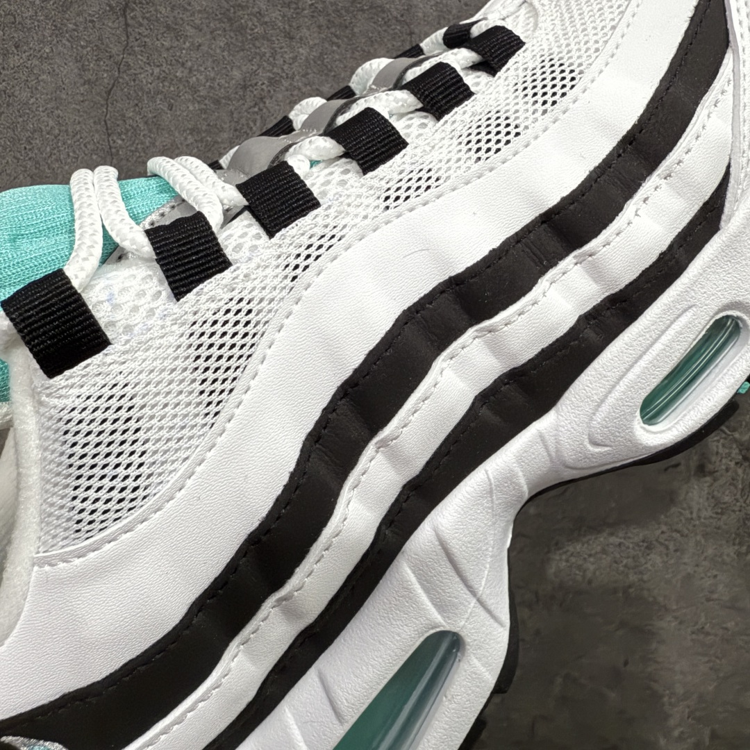 图片[3]-【KZ2.0版本】Nike Air Max 95 白黑绿 货号：IM7409-100 纯原大厂生产线出品 原厂材料 原厂楦头 市场正确版本 区分错版 尺码：40 41 42 43 44 45 46 47.5 48 48.5-选品中心