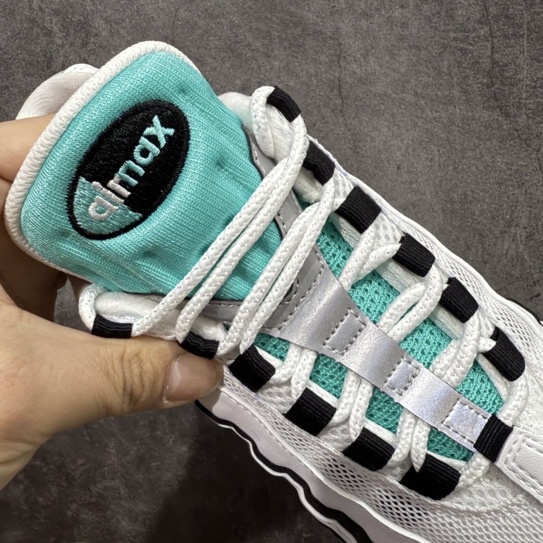 图片[5]-【KZ2.0版本】Nike Air Max 95 白黑绿 货号：IM7409-100 纯原大厂生产线出品 原厂材料 原厂楦头 市场正确版本 区分错版 尺码：40 41 42 43 44 45 46 47.5 48 48.5-选品中心