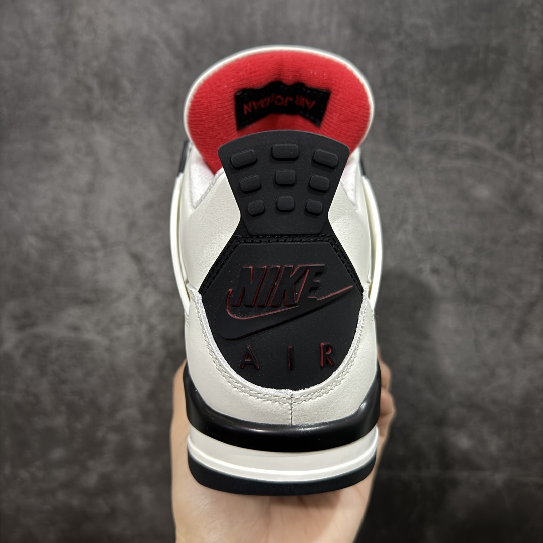 图片[4]-【纯原KZ版】Air Jordan AJ4 “Flight Club”Sail/Black-University Red 飞行俱乐部 IM4002-100 纯原大厂出品 全新品质 原楦原纸板同源开发 完美呈现乔4的版型 内侧正确双色网格 还原细节 正确气垫颜色 正确网格工艺 正确拉帮工艺 全鞋原装材料制作 原档案原模具打造 尺码：36-48.5-选品中心