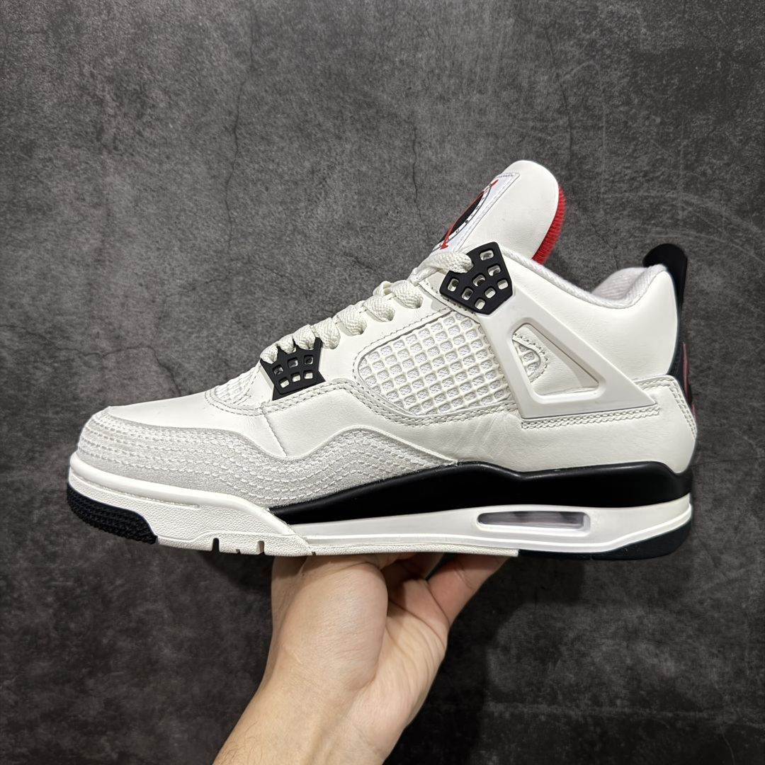 图片[2]-【纯原KZ版】Air Jordan AJ4 “Flight Club”Sail/Black-University Red 飞行俱乐部 IM4002-100 纯原大厂出品 全新品质 原楦原纸板同源开发 完美呈现乔4的版型 内侧正确双色网格 还原细节 正确气垫颜色 正确网格工艺 正确拉帮工艺 全鞋原装材料制作 原档案原模具打造 尺码：36-48.5-选品中心