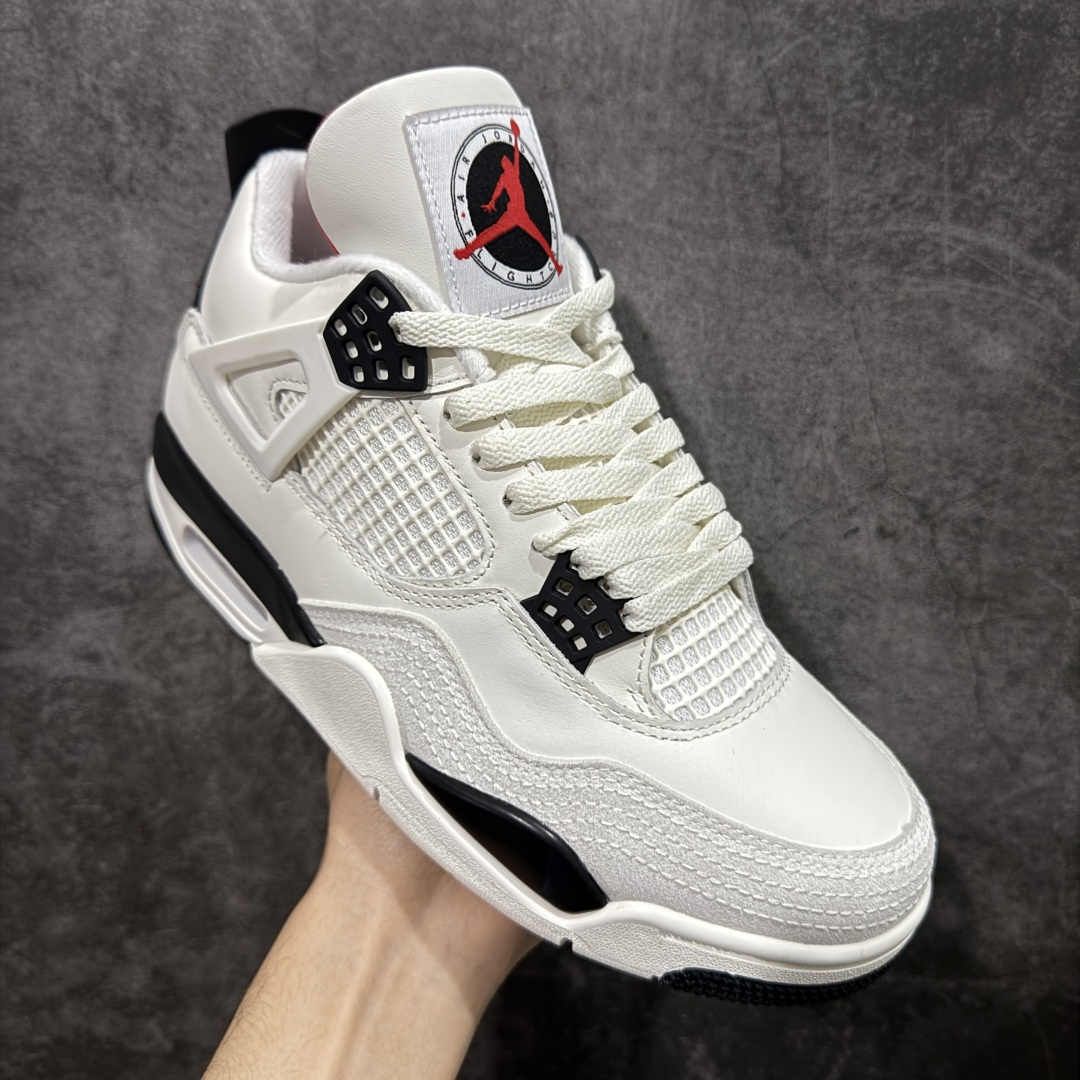图片[3]-【纯原KZ版】Air Jordan AJ4 “Flight Club”Sail/Black-University Red 飞行俱乐部 IM4002-100 纯原大厂出品 全新品质 原楦原纸板同源开发 完美呈现乔4的版型 内侧正确双色网格 还原细节 正确气垫颜色 正确网格工艺 正确拉帮工艺 全鞋原装材料制作 原档案原模具打造 尺码：36-48.5-选品中心