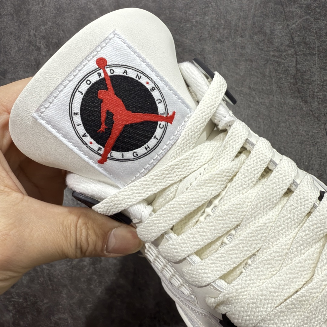 图片[6]-【纯原KZ版】Air Jordan AJ4 “Flight Club”Sail/Black-University Red 飞行俱乐部 IM4002-100 纯原大厂出品 全新品质 原楦原纸板同源开发 完美呈现乔4的版型 内侧正确双色网格 还原细节 正确气垫颜色 正确网格工艺 正确拉帮工艺 全鞋原装材料制作 原档案原模具打造 尺码：36-48.5-选品中心