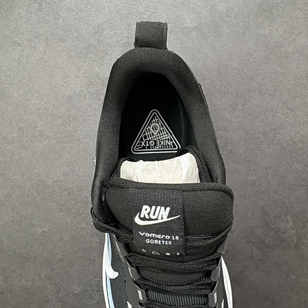 图片[7]-【公司级】Nike VOMERO 18 GTX 耐克 舒适减震防滑 低帮跑步鞋 全掌ReactX泡绵中底 前掌和后跟还配备了Air Zoom气垫单元 据说跑起来更快更舒适哦 这次最大的升级点 首次引入了ReactX泡绵 货号：HQ7002-002 尺码：36 36.5 37.5 38 38.5 39 40 40.5 41 42 42.5 43 44 45 编码：WEB240250-选品中心