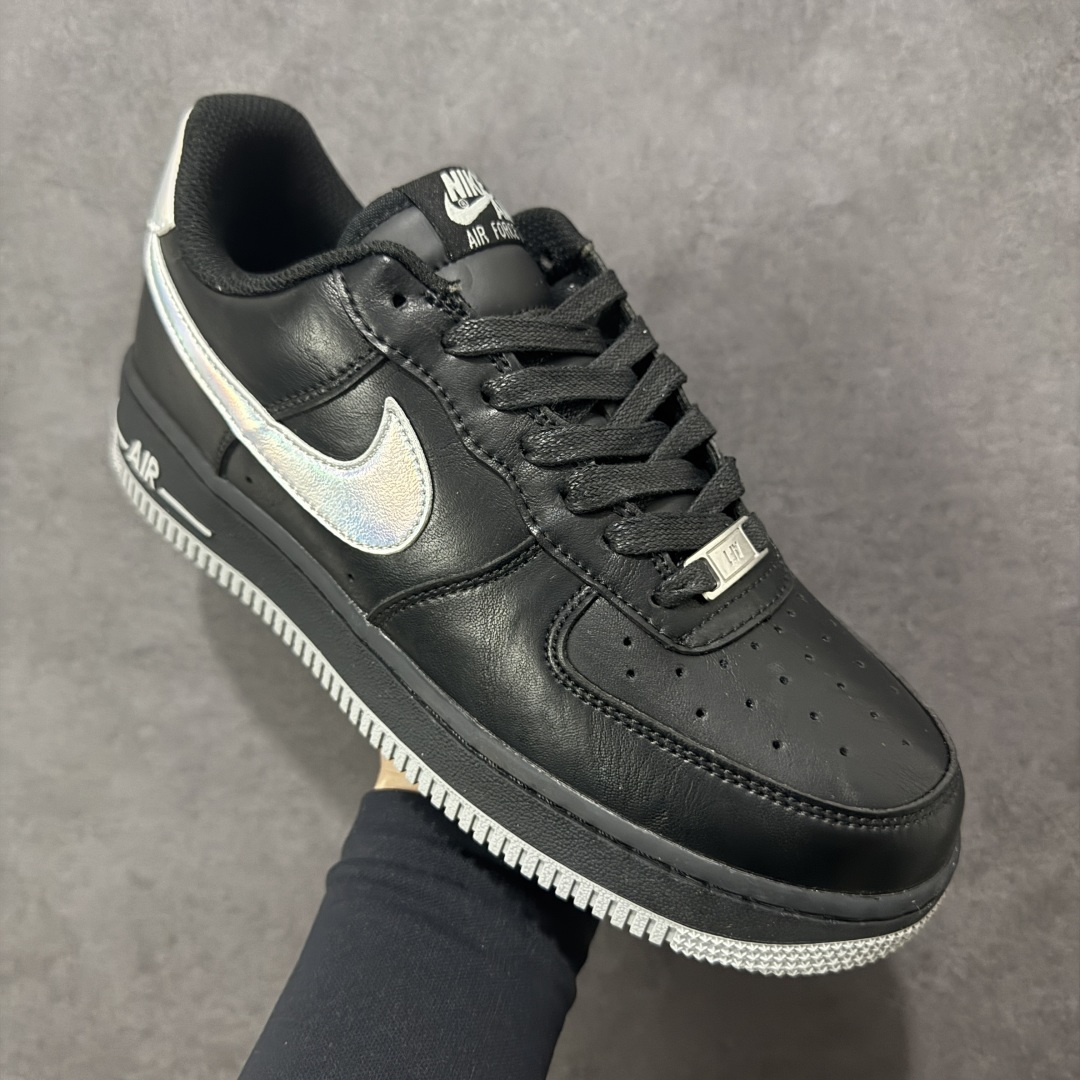 图片[3]-【定制版】Nike Air Force 1 \’07 Low 空军一号低帮运动板鞋 镭射黑灰 原楦头原纸板 清洁度完美 全掌内置蜂窝气垫 中底钢印、拉帮完美 货号：FZ0627-010 尺码：36 36.5 37.5 38 38.5 39 40 40.5 41 42 42.5 43 44 44.5 45 编码：LNHB310320-选品中心