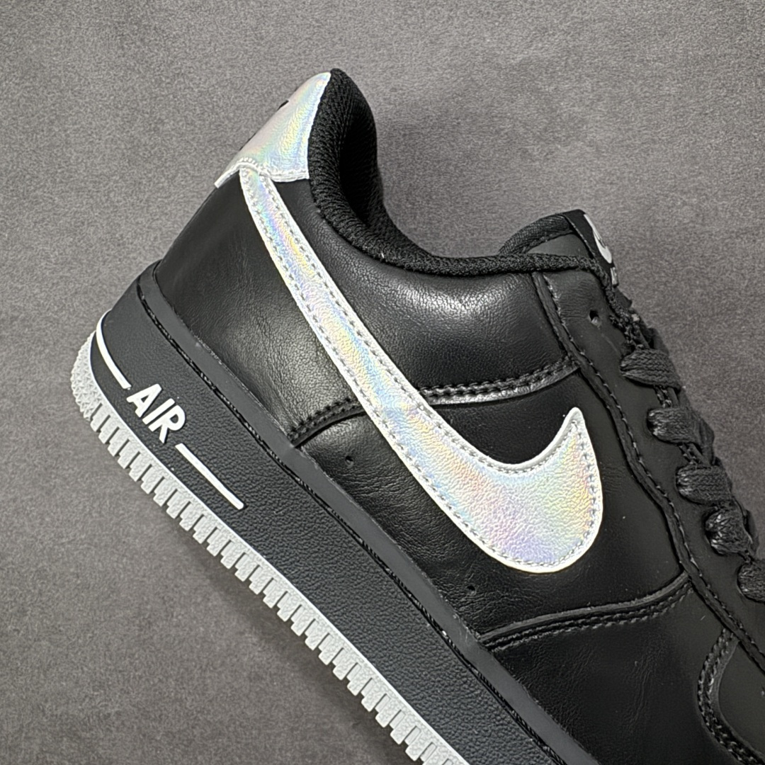 图片[6]-【定制版】Nike Air Force 1 \’07 Low 空军一号低帮运动板鞋 镭射黑灰 原楦头原纸板 清洁度完美 全掌内置蜂窝气垫 中底钢印、拉帮完美 货号：FZ0627-010 尺码：36 36.5 37.5 38 38.5 39 40 40.5 41 42 42.5 43 44 44.5 45 编码：LNHB310320-选品中心