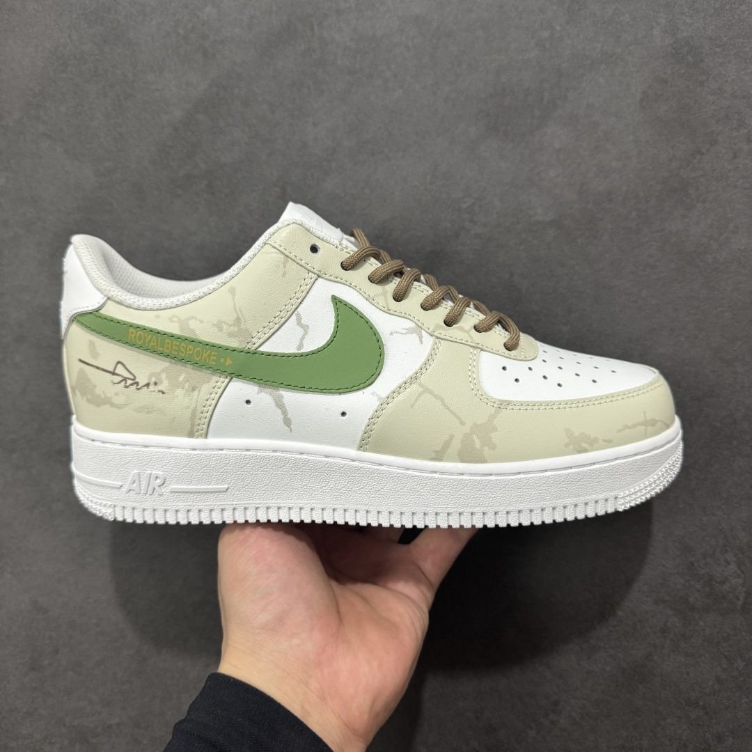 【定制版】Nike Air Force 1\'07 Low 棕绿序章 空军一号低帮休闲板鞋 ZH0316-130  #定制皮料 原厂3D打印 定制鞋盒 原楦原纸板 纯正空军版型 内置全掌气垫  尺码：36 36.5 37.5 38 38.5 39 40 40.5 41 42 42.5 43 44 44.5 45-选品中心
