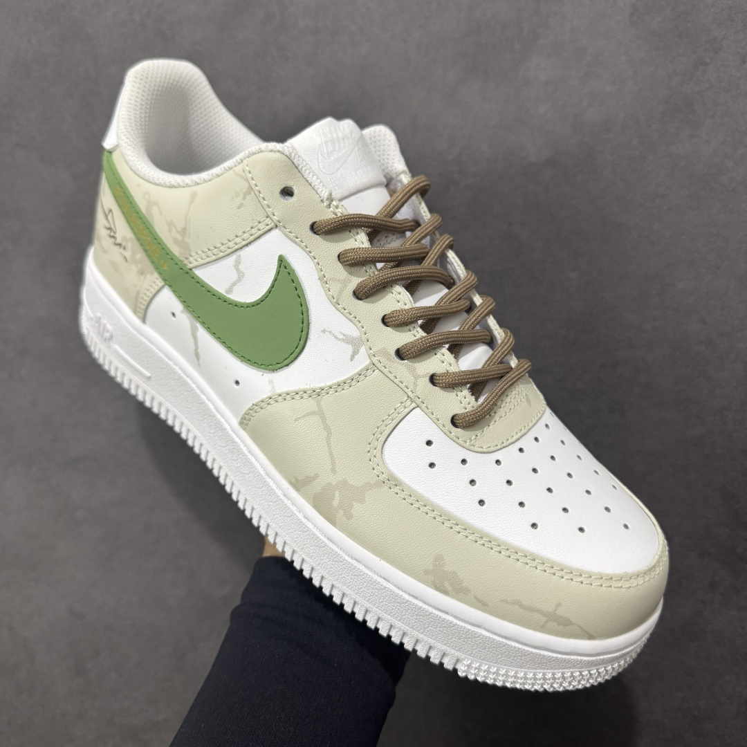 图片[3]-【定制版】Nike Air Force 1\’07 Low 棕绿序章 空军一号低帮休闲板鞋 ZH0316-130  #定制皮料 原厂3D打印 定制鞋盒 原楦原纸板 纯正空军版型 内置全掌气垫  尺码：36 36.5 37.5 38 38.5 39 40 40.5 41 42 42.5 43 44 44.5 45-选品中心