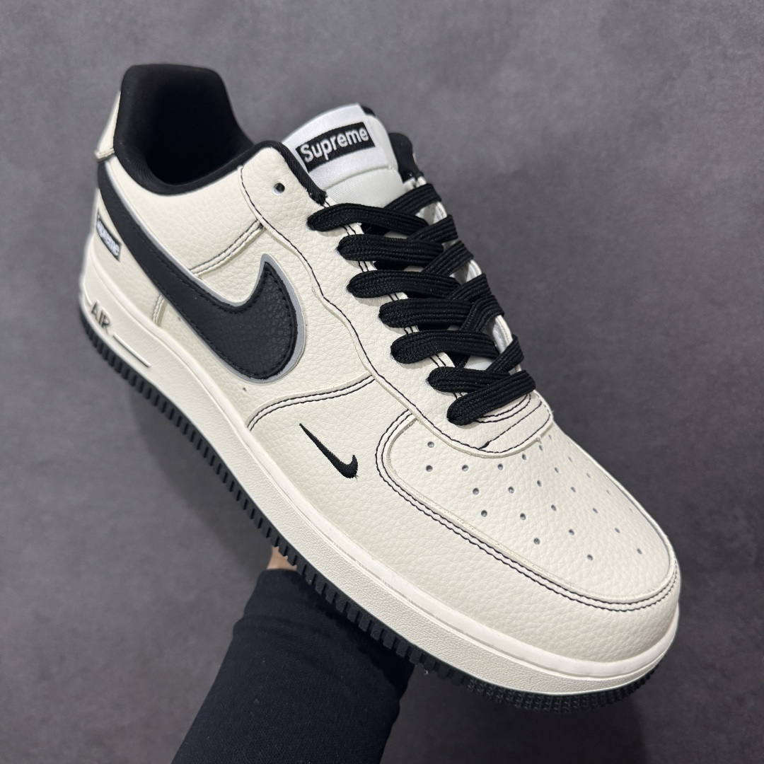 图片[3]-【定制版】公司级NIke Air Force 1 \’07 Low “Supreme联名-经典黑”空军一号 低帮 运动鞋 休闲鞋 折边针车 工艺难度大 原楦头原纸板 原装鞋盒 定制五金配件 内置全掌气垫 原厂鞋底 货号：DD1982-337 尺码：36 36.5 37.5 38 38.5 39 40 40.5 41 42 42.5 43 44 44.5 45 编码：HXSB310320-选品中心