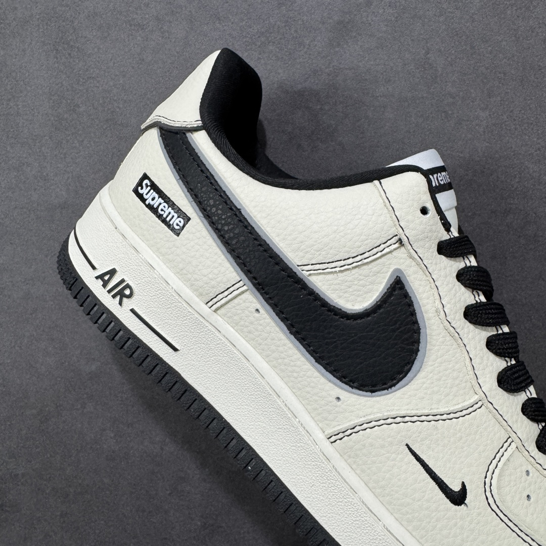 图片[6]-【定制版】公司级NIke Air Force 1 \’07 Low “Supreme联名-经典黑”空军一号 低帮 运动鞋 休闲鞋 折边针车 工艺难度大 原楦头原纸板 原装鞋盒 定制五金配件 内置全掌气垫 原厂鞋底 货号：DD1982-337 尺码：36 36.5 37.5 38 38.5 39 40 40.5 41 42 42.5 43 44 44.5 45 编码：HXSB310320-选品中心