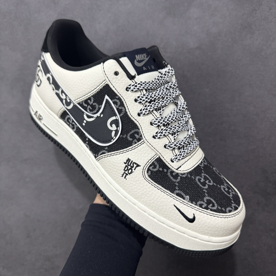 图片[3]-【定制版】NIke Air Force 1 \’07 Low 古驰联名 空军一号低帮 运动鞋 休闲鞋 折边针车 工艺难度大 原楦头原纸板 高端定制鞋盒 原厂鞋底 超高清洁度 细节完美 货号：SY1388-018 尺码：36 36.5 37.5 38 38.5 39 40 40.5 41 42 42.5 43 44 44.5 45 编码：HXSA310320-选品中心