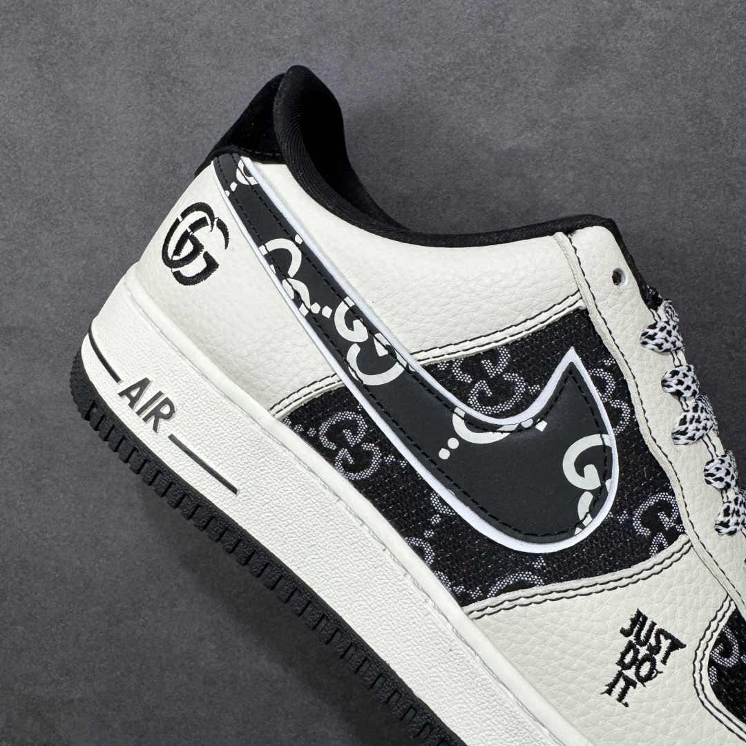 图片[6]-【定制版】NIke Air Force 1 \’07 Low 古驰联名 空军一号低帮 运动鞋 休闲鞋 折边针车 工艺难度大 原楦头原纸板 高端定制鞋盒 原厂鞋底 超高清洁度 细节完美 货号：SY1388-018 尺码：36 36.5 37.5 38 38.5 39 40 40.5 41 42 42.5 43 44 44.5 45 编码：HXSA310320-选品中心