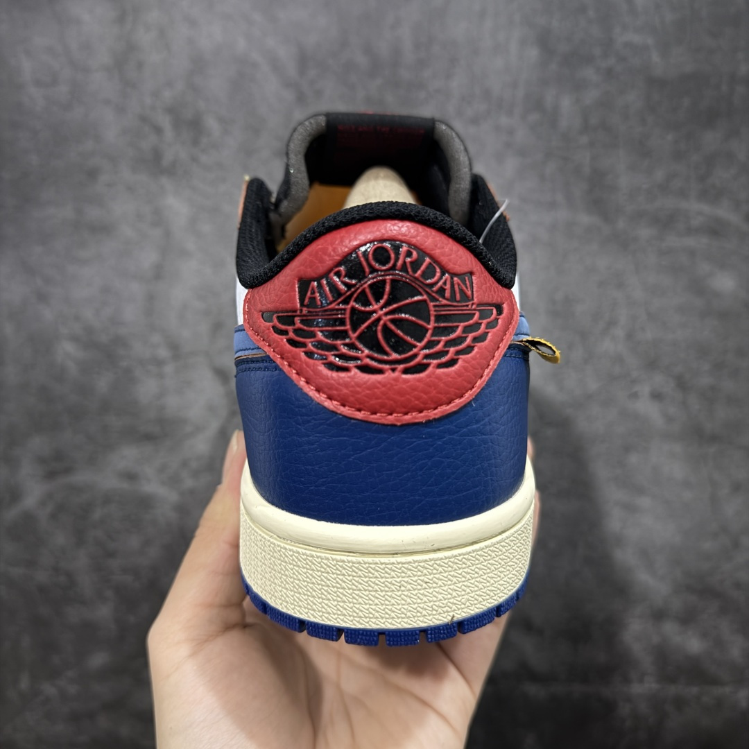 图片[4]-【清远TS版】Union x Air Jordan aj1低帮 白蓝红 BV1301-146 口碑AJ大厂出品 全系列原楦原纸板开发 原厂头层皮料加持 原厂定型后跟完美效果 裁片超高清洁度 针车 细节到位 性价比十足💪🏻 尺码：36-47.5（半）-选品中心
