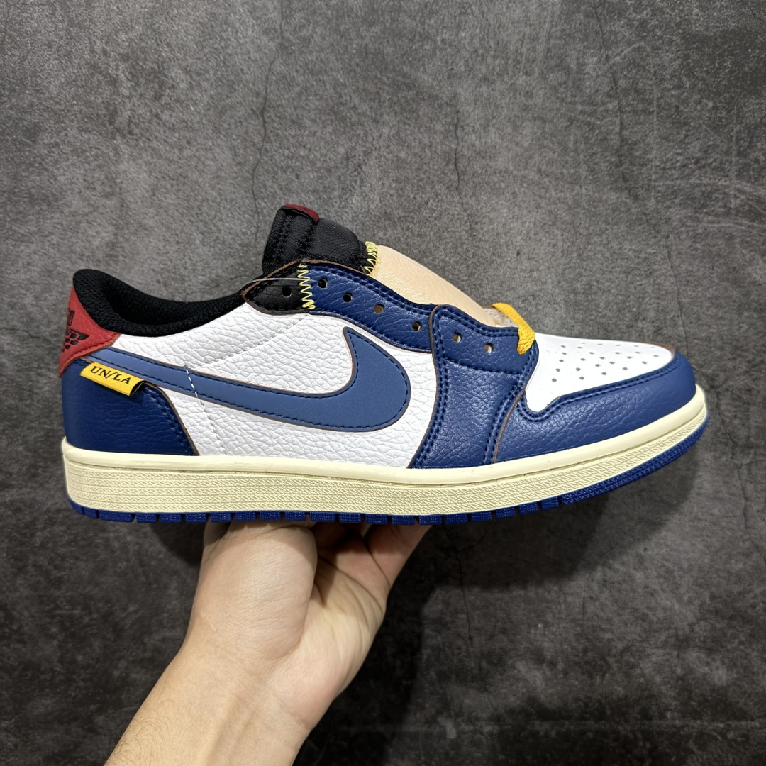 【清远TS版】Union x Air Jordan aj1低帮 白蓝红 BV1301-146 口碑AJ大厂出品 全系列原楦原纸板开发 原厂头层皮料加持 原厂定型后跟完美效果 裁片超高清洁度 针车 细节到位 性价比十足💪🏻 尺码：36-47.5（半）-选品中心