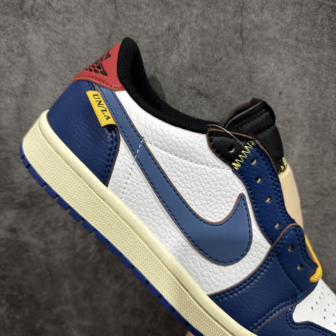 图片[7]-【清远TS版】Union x Air Jordan aj1低帮 白蓝红 BV1301-146 口碑AJ大厂出品 全系列原楦原纸板开发 原厂头层皮料加持 原厂定型后跟完美效果 裁片超高清洁度 针车 细节到位 性价比十足💪🏻 尺码：36-47.5（半）-选品中心