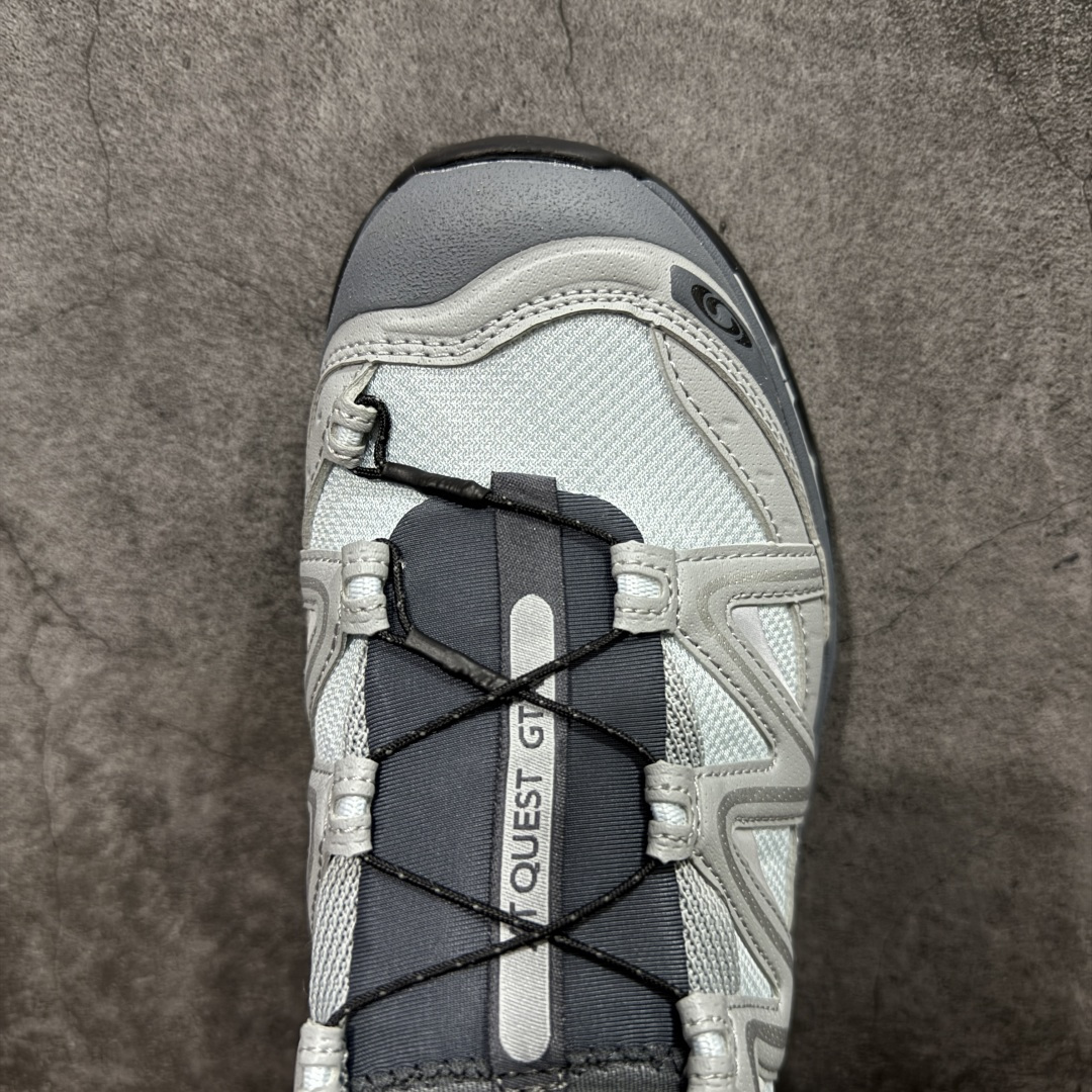 图片[5]-【巅峰升级版】Salomon XT-QUEST ADV 萨洛蒙情侣款户外机能鞋 灰绿色 491276 全新工厂出品 升级品质 全鞋改进为原厂一致材料打造 全新修长鞋型 版型正 全新玻璃冲刀 清洁度提升 中底带数字钢印 网面与鞋头材料校对一致无色差 鞋盒同步原版牛皮纸鞋盒 鞋头处添加☯️太极标 细节多次修改校正 坚持同步原版无差别 终端优势供应 尺码：36 36.5 37.5 38 38.5 39 40 40.5 41 42 42.5 43 44 44.5 45-选品中心