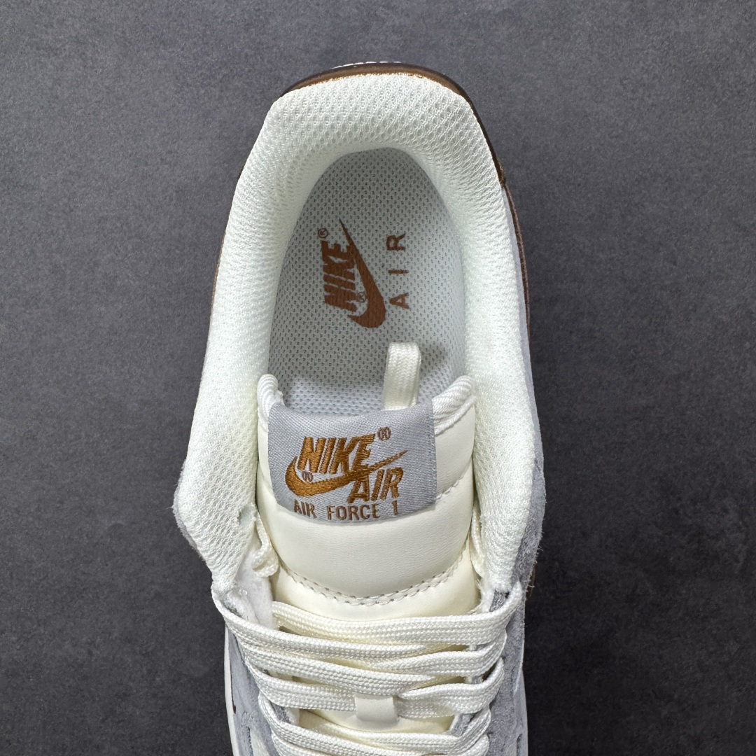 图片[7]-【定制版】NIke Air Force 1 \’07 Low 奶白灰金 空军一号低帮 运动鞋 休闲鞋 折边针车 工艺难度大 原楦头原纸板 高端定制鞋盒 原厂鞋底 超高清洁度 细节完美 货号：DV5477-007 尺码：36 36.5 37.5 38 38.5 39 40 40.5 41 42 42.5 43 44 44.5 45 编码：HXSB310320-选品中心