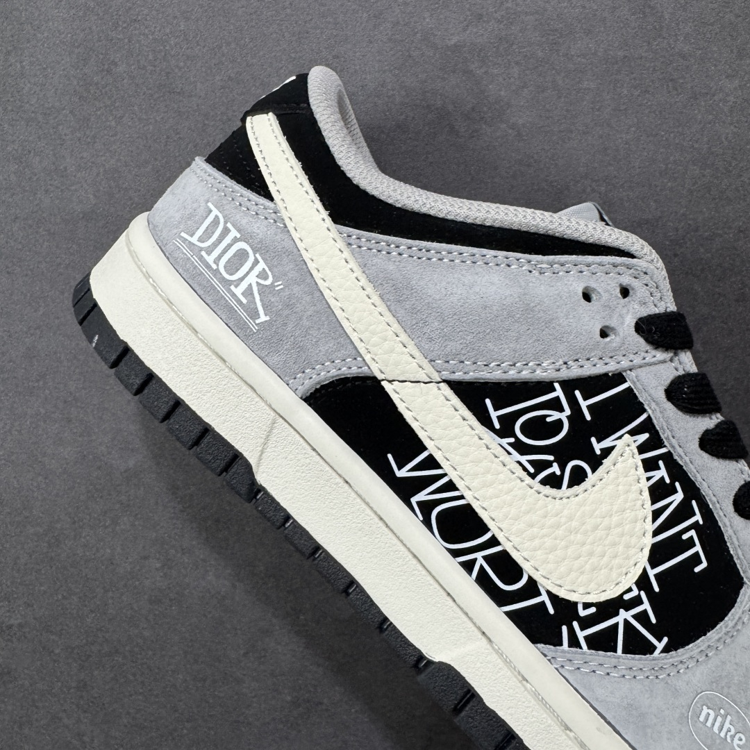 图片[6]-【定制版】Nike SB Dunk Low“ 迪奥联名—米灰黑猪八革” 周年高端定制 低帮休闲板鞋 定制鞋盒 大厂纯原品质出货 超高清洁度 皮料切割干净无任何毛边 细节完美 货号：DN3168-021 尺码： 36 36.5 37.5 38 38.5 39 40 40.5 41 42 42.5 43 44 44.5 45-选品中心