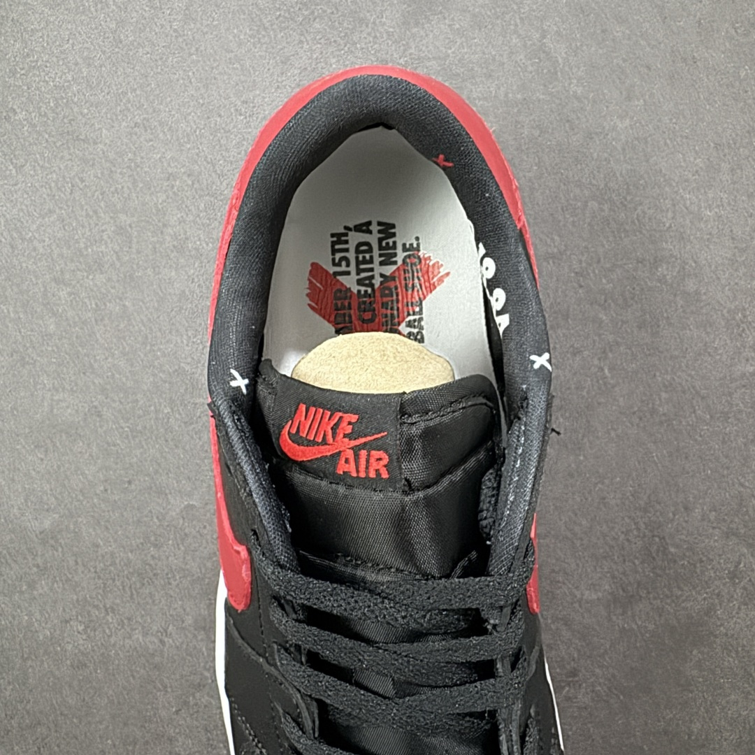 图片[7]-【K版纯原】Air Jordan AJ1 Low 低帮 黑红 IW6276-001 全新流水线出品 市场第二梯队最强版 全部原鞋开发 原楦原纸板开发 全鞋电脑针车 原厂内置全掌气垫 原盒内在原标 唯一Zp原版鞋带绑法 免检产品 全新2022版型 全头层皮料 完美零毛边处理 原厂配置全掌气垫 价格定位良心 新配色陆续出货 尺码：36-46-选品中心