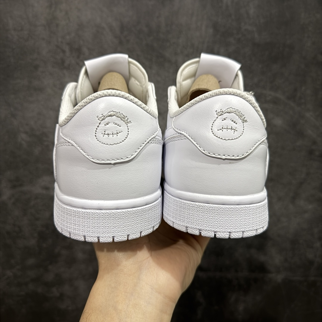 图片[4]-【XE纯原】Travis Scott x Air Jordan AJ1 Low OG SP TS联名倒钩低帮纯白 TD1228-111 原材料偏硬头层皮料 国内一线头部知名大厂出品 高端外贸零售专供品质 版型细节完美 原鞋原楦头纸板开发 原厂防尘纸 极致一眼正品既视感 尺码：36-47.5-选品中心