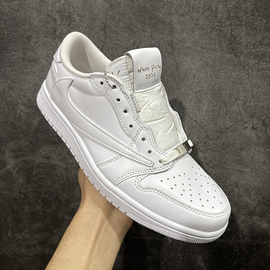 图片[3]-【XE纯原】Travis Scott x Air Jordan AJ1 Low OG SP TS联名倒钩低帮纯白 TD1228-111 原材料偏硬头层皮料 国内一线头部知名大厂出品 高端外贸零售专供品质 版型细节完美 原鞋原楦头纸板开发 原厂防尘纸 极致一眼正品既视感 尺码：36-47.5-选品中心