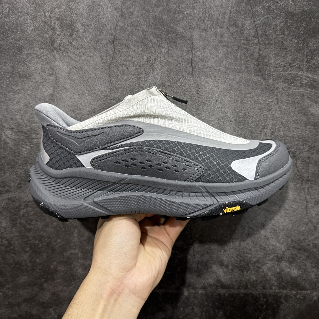 【纯原H版】HOKA霍卡 HOKA Project Transport全新户外鞋款 整体鞋面采用防撕裂材质，并覆盖快速系带系统的护罩，呈现简约流畅且具备防水性能 尺码：36-45含半码-选品中心