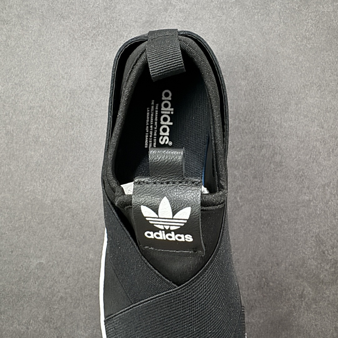 图片[7]-【公司级】AD 三叶草 Originals Superstar Slip on贝壳头绑带一脚蹬经典百搭休闲运动板鞋 货号：S81337 尺码：35-44带半码 编码：YBA180190-选品中心