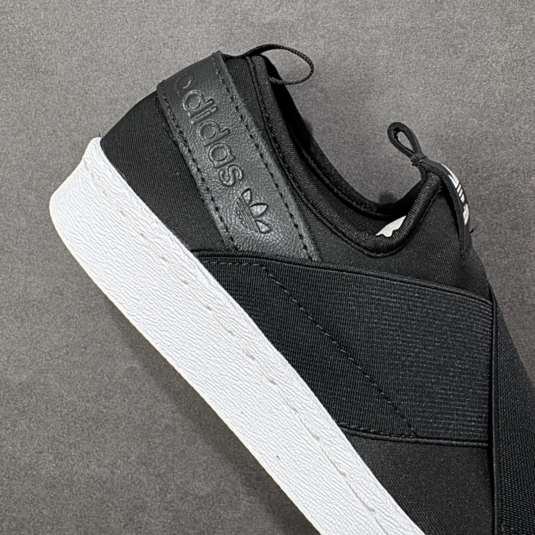 图片[6]-【公司级】AD 三叶草 Originals Superstar Slip on贝壳头绑带一脚蹬经典百搭休闲运动板鞋 货号：S81337 尺码：35-44带半码 编码：YBA180190-选品中心