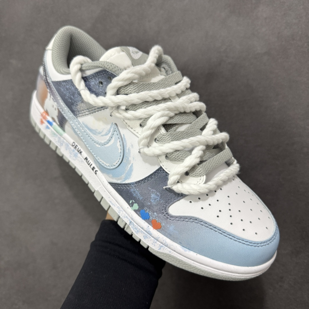 图片[3]-【定制版】Nike SB Dunk Low 梦幻星空 绑带 低帮休闲板鞋 #定制鞋盒 超高清洁度 皮料切割干净无任何毛边 细节完美 货号：DD1391-103 尺码：36 36.5 37.5 38 38.5 39 40 40.5 41 42 42.5 43 44 44.5 45 编码：HXSB330340-选品中心