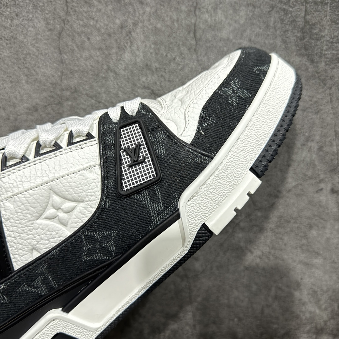 图片[6]-【XC版本】Louis Vuitton LV Trainer系列 黑牛仔配色入库上架 市场货一堆的东西没必要做文案吹嘘 实拍如图 所见即所得 细节细揣摩 让你感受真正的好货 尺码：35 36 37 38 39 40 41 42 43 44 45 46-选品中心