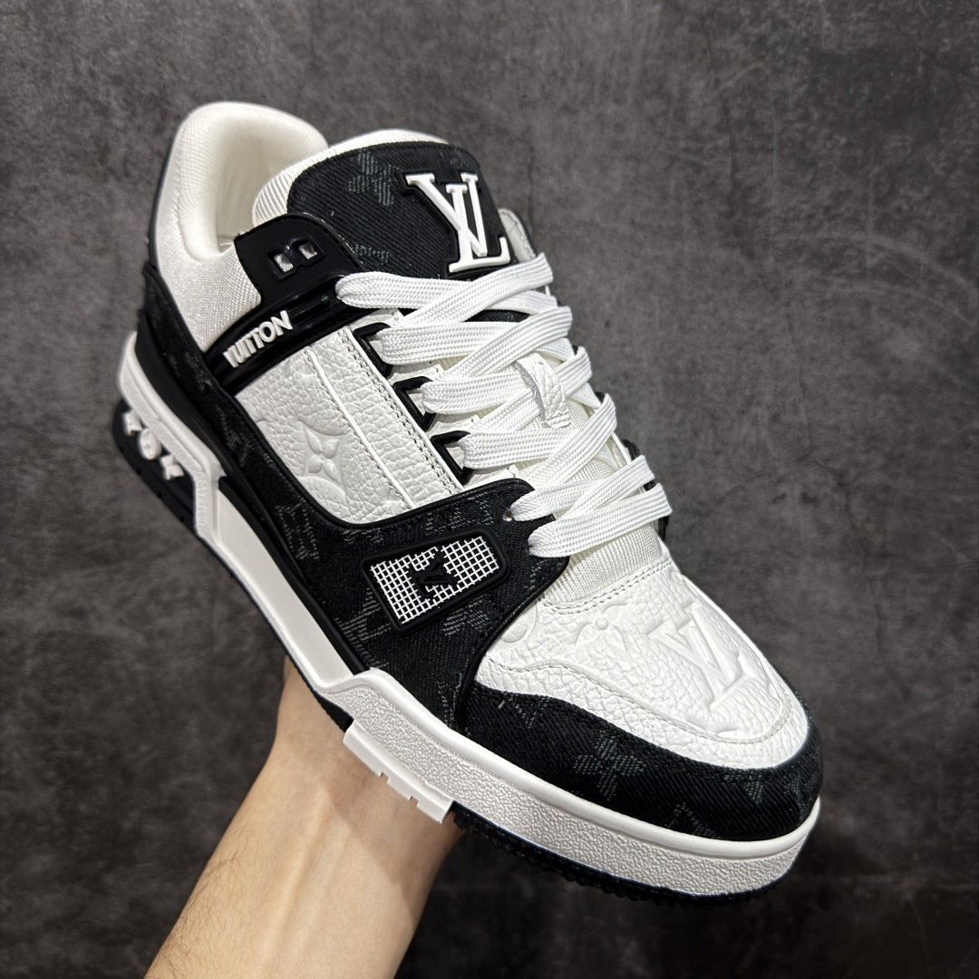 图片[3]-【XC版本】Louis Vuitton LV Trainer系列 黑牛仔配色入库上架 市场货一堆的东西没必要做文案吹嘘 实拍如图 所见即所得 细节细揣摩 让你感受真正的好货 尺码：35 36 37 38 39 40 41 42 43 44 45 46-选品中心