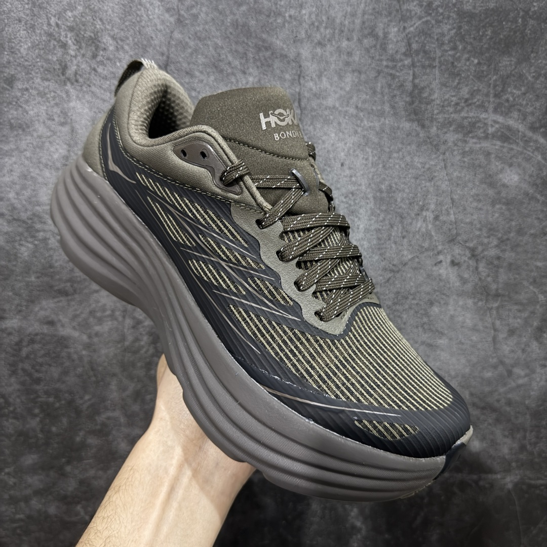图片[3]-【纯原H版】Hoka Bondi 8 TS Caged 邦迪8 网面透气跑步鞋 1155391 全新外贸订单出货 原材料原数据打造 邦代八代缓震网面耐磨低帮跑步鞋 原始的 Bondi 缓震和线条在这里 提供该特许经营权众所周知的柔软、平衡的乘坐体验 Bondi 使用加长的摇杆微调几何形状 以获得更大的加速度 尺码： 36 36.5 37 38 38.5 39 40 40.5 41 42 42.5 43 44 44.5 45-选品中心
