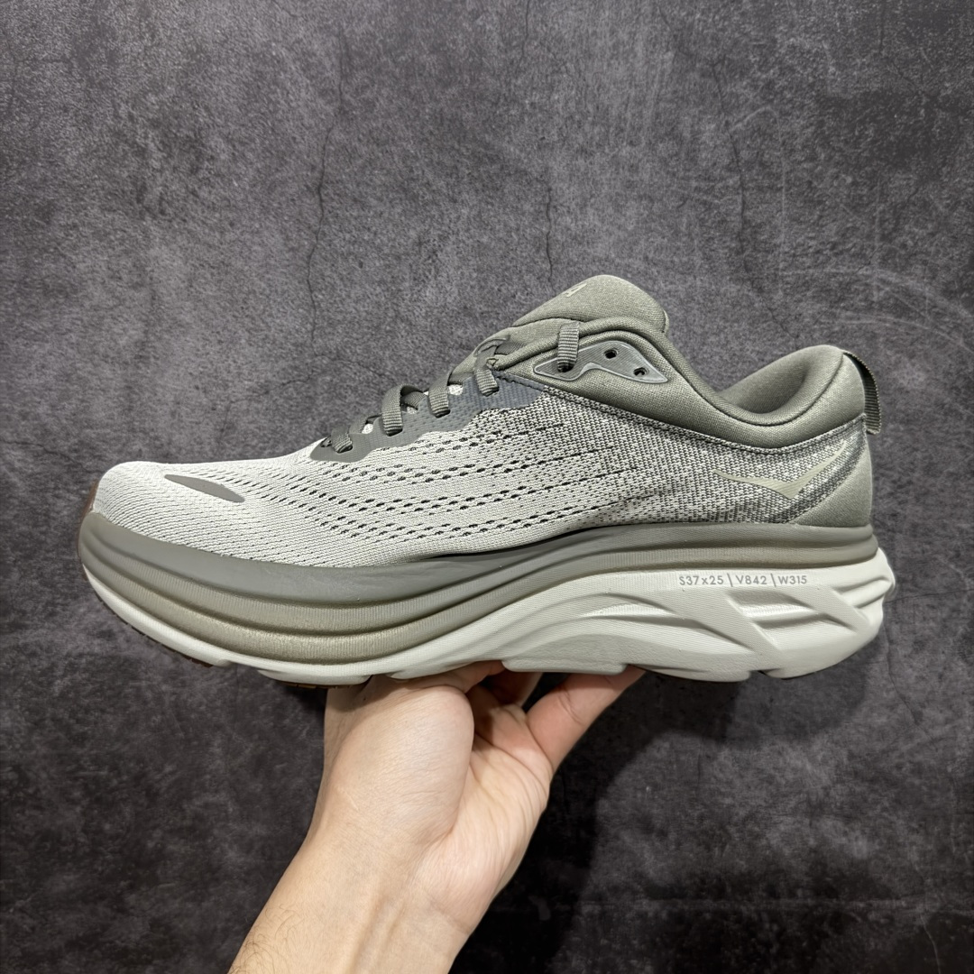 图片[2]-【纯原H版】Hoka Bondi 8 TS Caged 邦迪8 网面透气跑步鞋 1123202 全新外贸订单出货 原材料原数据打造 邦代八代缓震网面耐磨低帮跑步鞋 原始的 Bondi 缓震和线条在这里 提供该特许经营权众所周知的柔软、平衡的乘坐体验 Bondi 使用加长的摇杆微调几何形状 以获得更大的加速度 尺码： 36 36.5 37 38 38.5 39 40 40.5 41 42 42.5 43 44 44.5 45-选品中心