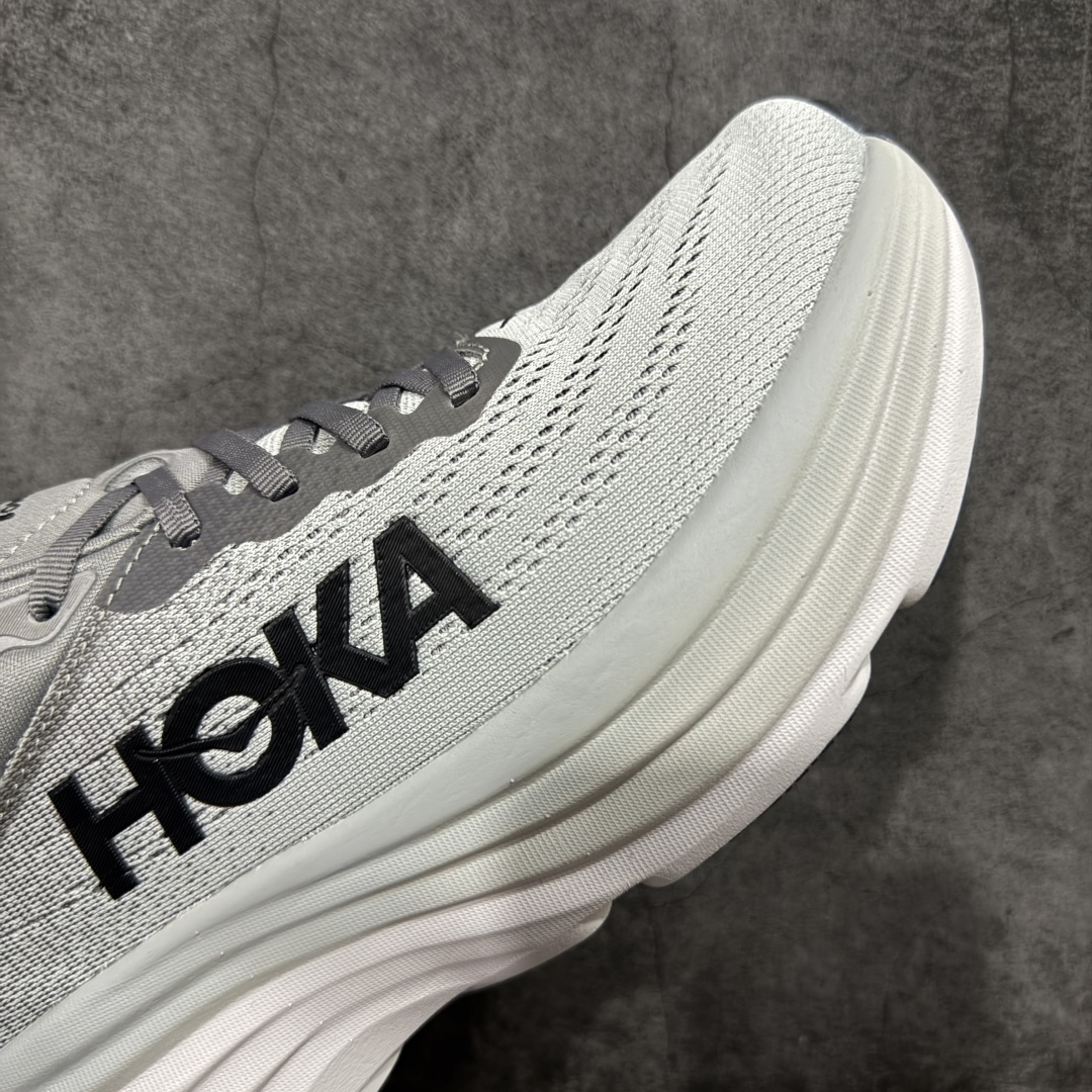 图片[6]-【纯原H版】Hoka Bondi 8 TS Caged 邦迪8 网面透气跑步鞋 1123202 全新外贸订单出货 原材料原数据打造 邦代八代缓震网面耐磨低帮跑步鞋 原始的 Bondi 缓震和线条在这里 提供该特许经营权众所周知的柔软、平衡的乘坐体验 Bondi 使用加长的摇杆微调几何形状 以获得更大的加速度 尺码： 36 36.5 37 38 38.5 39 40 40.5 41 42 42.5 43 44 44.5 45-选品中心