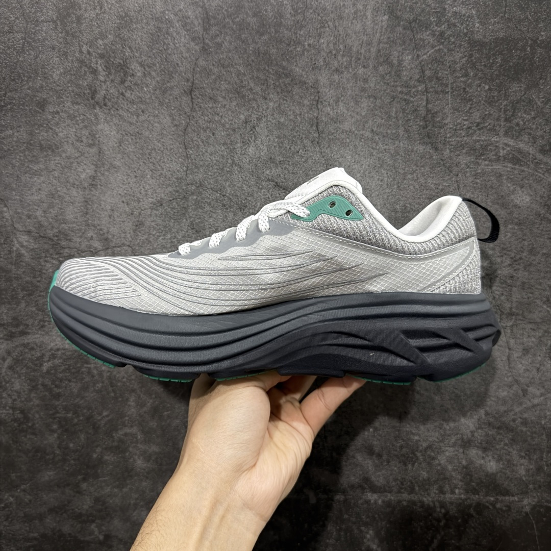 图片[2]-【纯原H版】Hoka Bondi 8 TS Caged 邦迪8 网面透气跑步鞋 1155391 全新外贸订单出货 原材料原数据打造 邦代八代缓震网面耐磨低帮跑步鞋 原始的 Bondi 缓震和线条在这里 提供该特许经营权众所周知的柔软、平衡的乘坐体验 Bondi 使用加长的摇杆微调几何形状 以获得更大的加速度 尺码： 36 36.5 37 38 38.5 39 40 40.5 41 42 42.5 43 44 44.5 45-选品中心