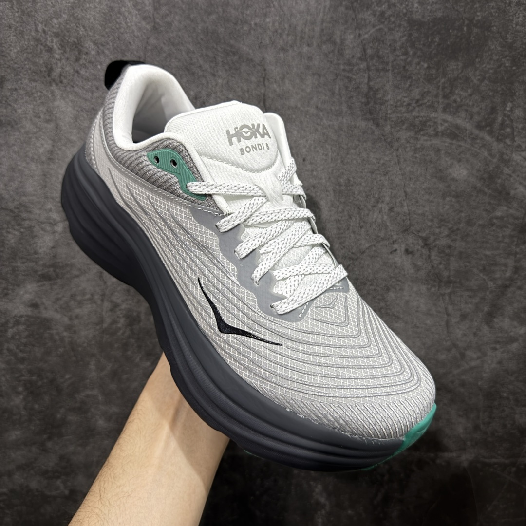图片[3]-【纯原H版】Hoka Bondi 8 TS Caged 邦迪8 网面透气跑步鞋 1155391 全新外贸订单出货 原材料原数据打造 邦代八代缓震网面耐磨低帮跑步鞋 原始的 Bondi 缓震和线条在这里 提供该特许经营权众所周知的柔软、平衡的乘坐体验 Bondi 使用加长的摇杆微调几何形状 以获得更大的加速度 尺码： 36 36.5 37 38 38.5 39 40 40.5 41 42 42.5 43 44 44.5 45-选品中心