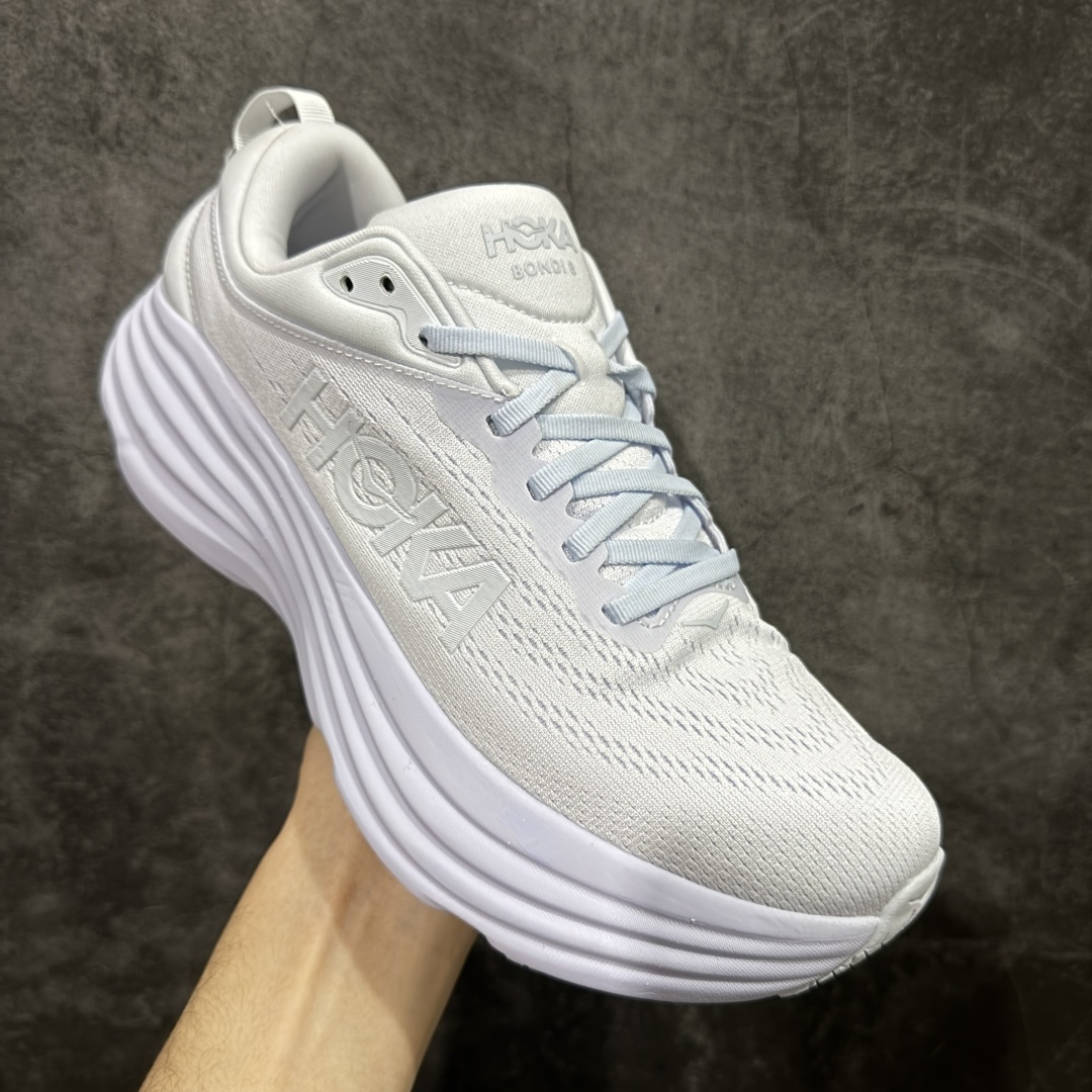 图片[3]-【纯原H版】Hoka Bondi 8 TS Caged 邦迪8 网面透气跑步鞋 1123202 全新外贸订单出货 原材料原数据打造 邦代八代缓震网面耐磨低帮跑步鞋 原始的 Bondi 缓震和线条在这里 提供该特许经营权众所周知的柔软、平衡的乘坐体验 Bondi 使用加长的摇杆微调几何形状 以获得更大的加速度 尺码： 36 36.5 37 38 38.5 39 40 40.5 41 42 42.5 43 44 44.5 45-选品中心
