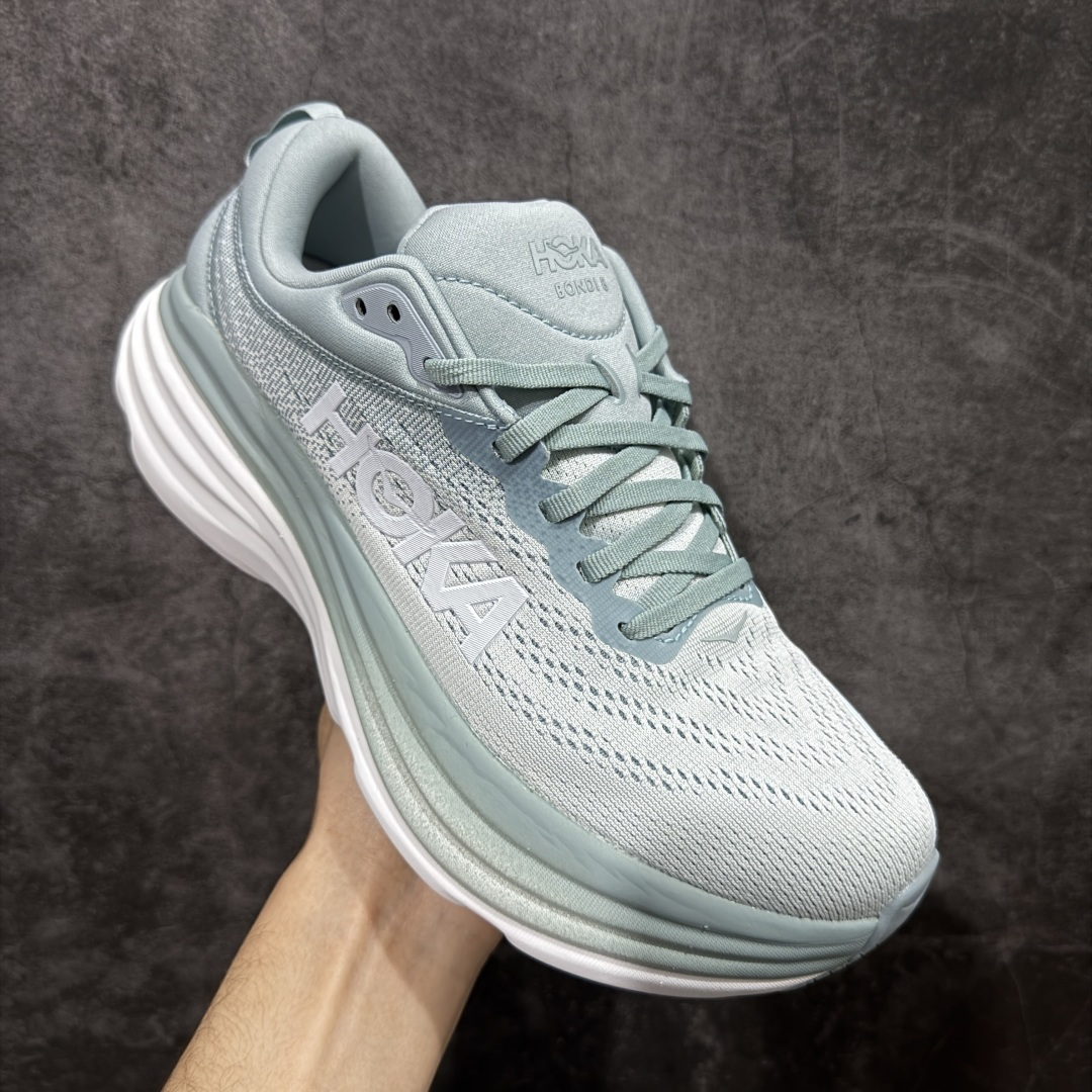 图片[3]-【纯原H版】Hoka Bondi 8 TS Caged 邦迪8 网面透气跑步鞋 1123202 全新外贸订单出货 原材料原数据打造 邦代八代缓震网面耐磨低帮跑步鞋 原始的 Bondi 缓震和线条在这里 提供该特许经营权众所周知的柔软、平衡的乘坐体验 Bondi 使用加长的摇杆微调几何形状 以获得更大的加速度 尺码： 36 36.5 37 38 38.5 39 40 40.5 41 42 42.5 43 44 44.5 45-选品中心