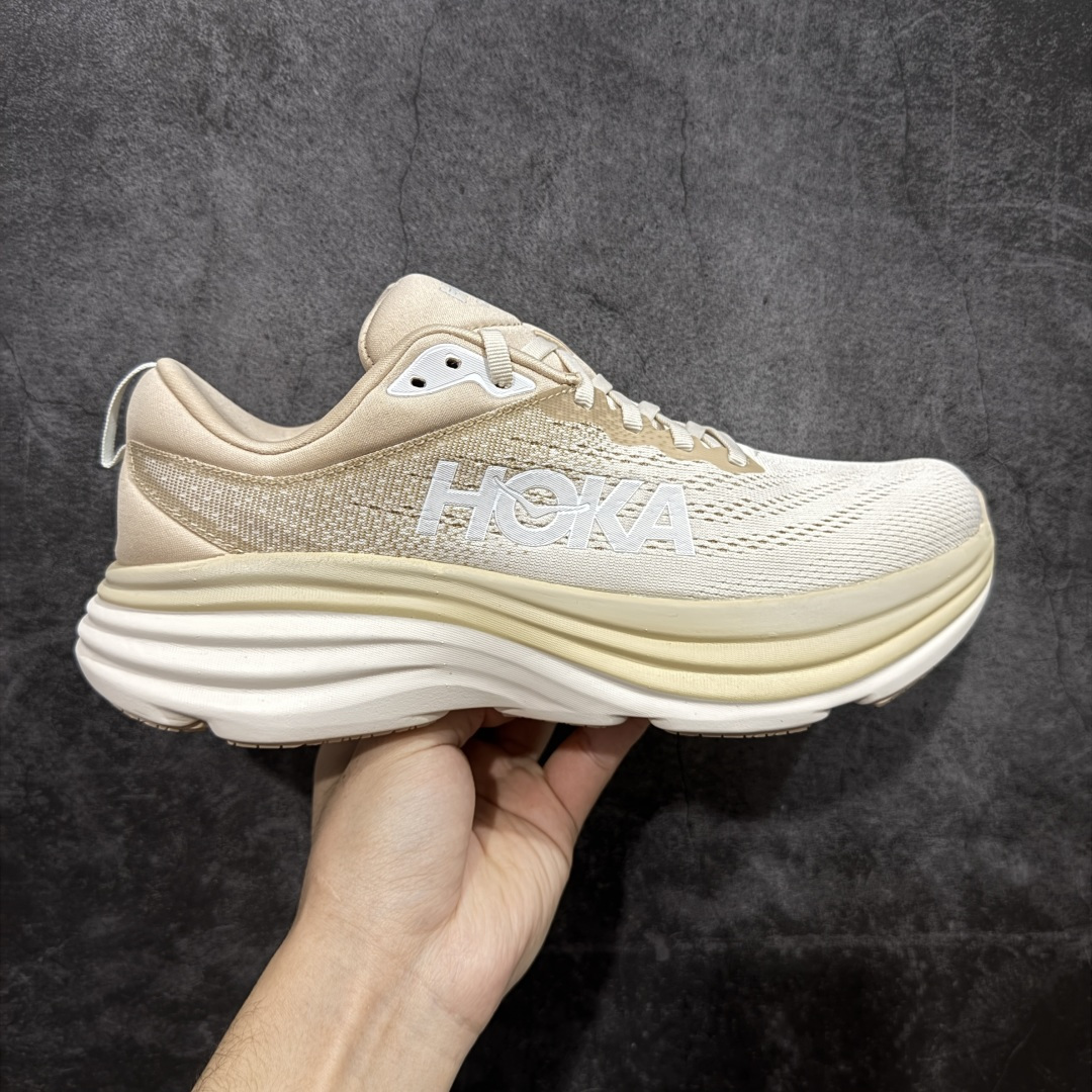 【纯原H版】Hoka Bondi 8 TS Caged 邦迪8 网面透气跑步鞋 1123202 全新外贸订单出货 原材料原数据打造 邦代八代缓震网面耐磨低帮跑步鞋 原始的 Bondi 缓震和线条在这里 提供该特许经营权众所周知的柔软、平衡的乘坐体验 Bondi 使用加长的摇杆微调几何形状 以获得更大的加速度 尺码： 36 36.5 37 38 38.5 39 40 40.5 41 42 42.5 43 44 44.5 45-选品中心